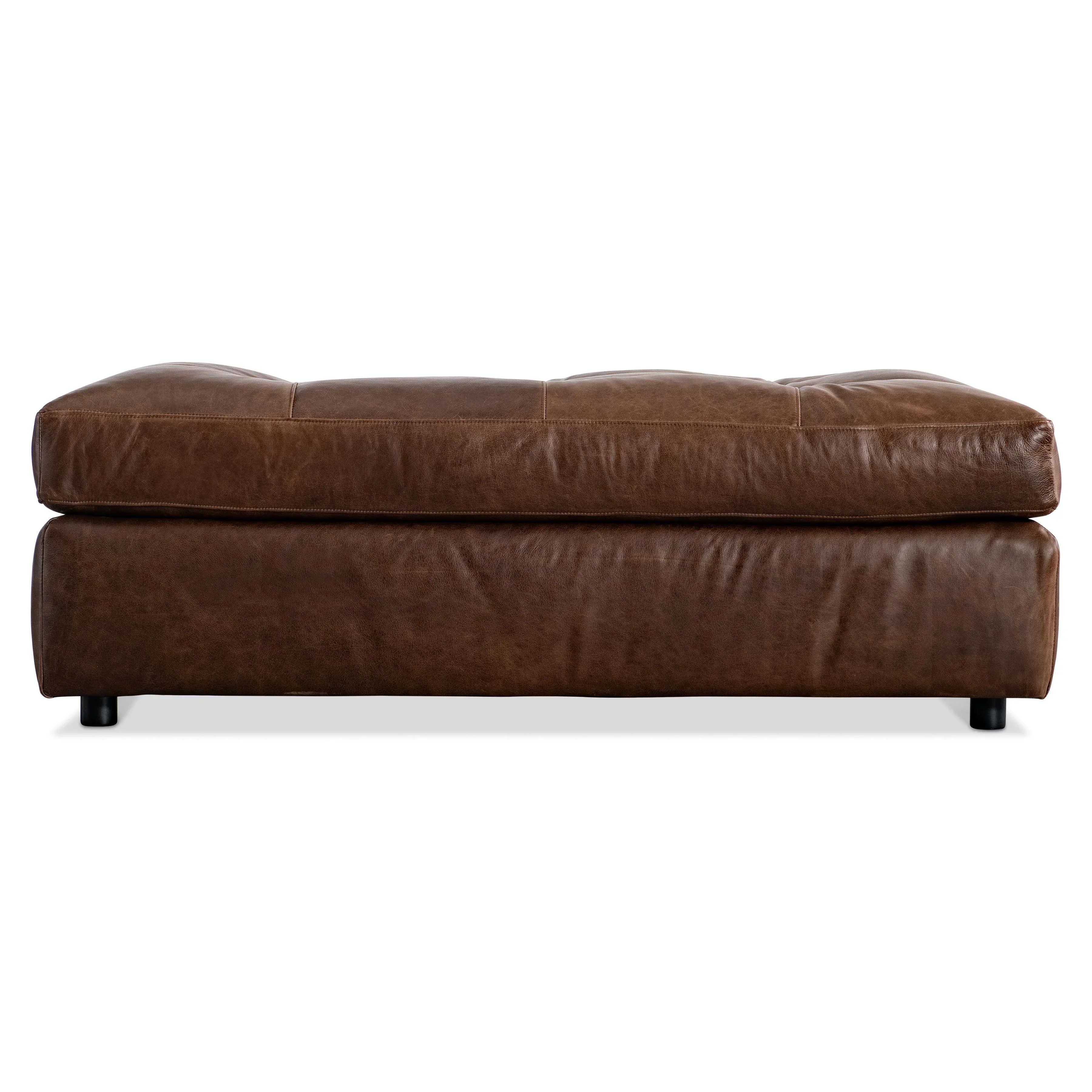 Nest Leather Ottoman - Image 3