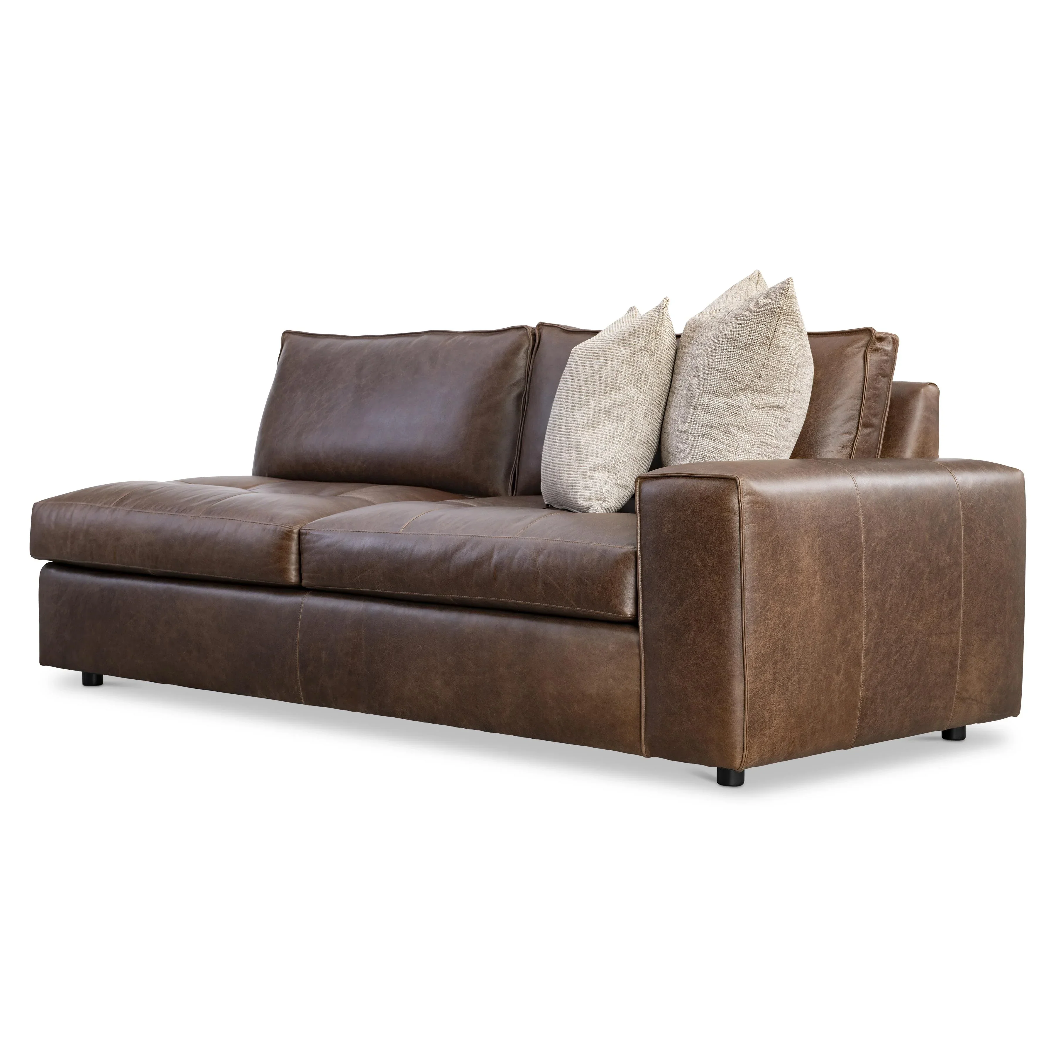 Nest Leather Right Arm Loveseat