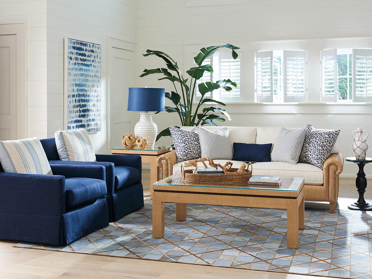 Newport Harbor Raffia Cocktail Table - Image 3