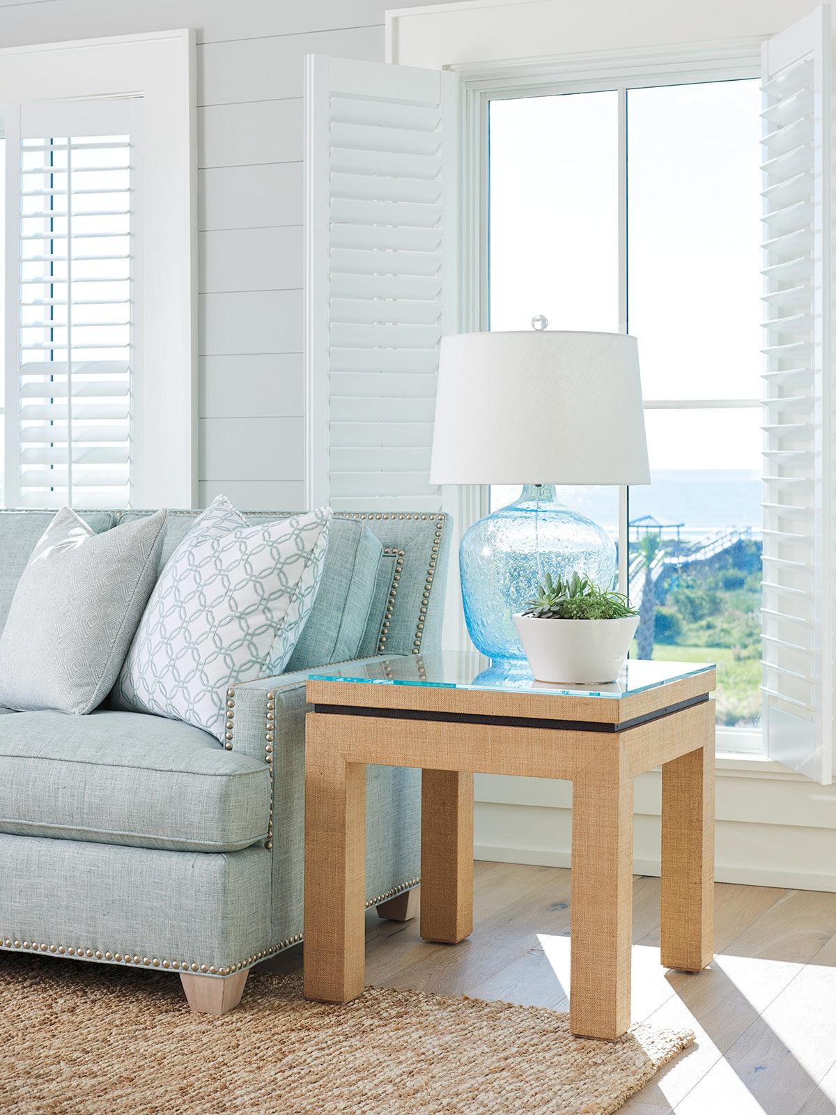 Newport Harbor Raffia Lamp Table - Image 2