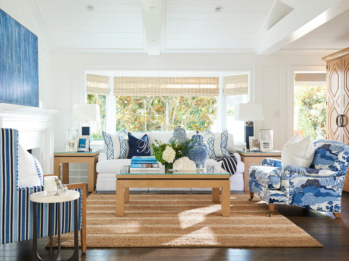 Newport Harbor Raffia Lamp Table - Image 3