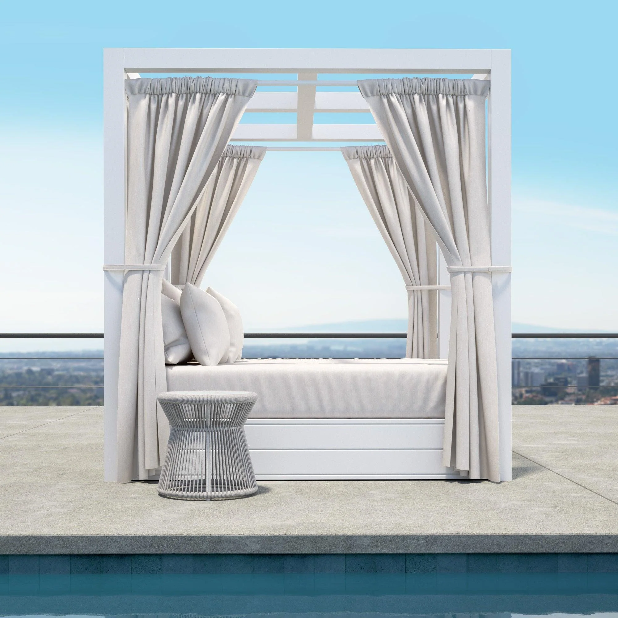 Newport Resort King Daybed in Cast Silver, No Welt - Image 2