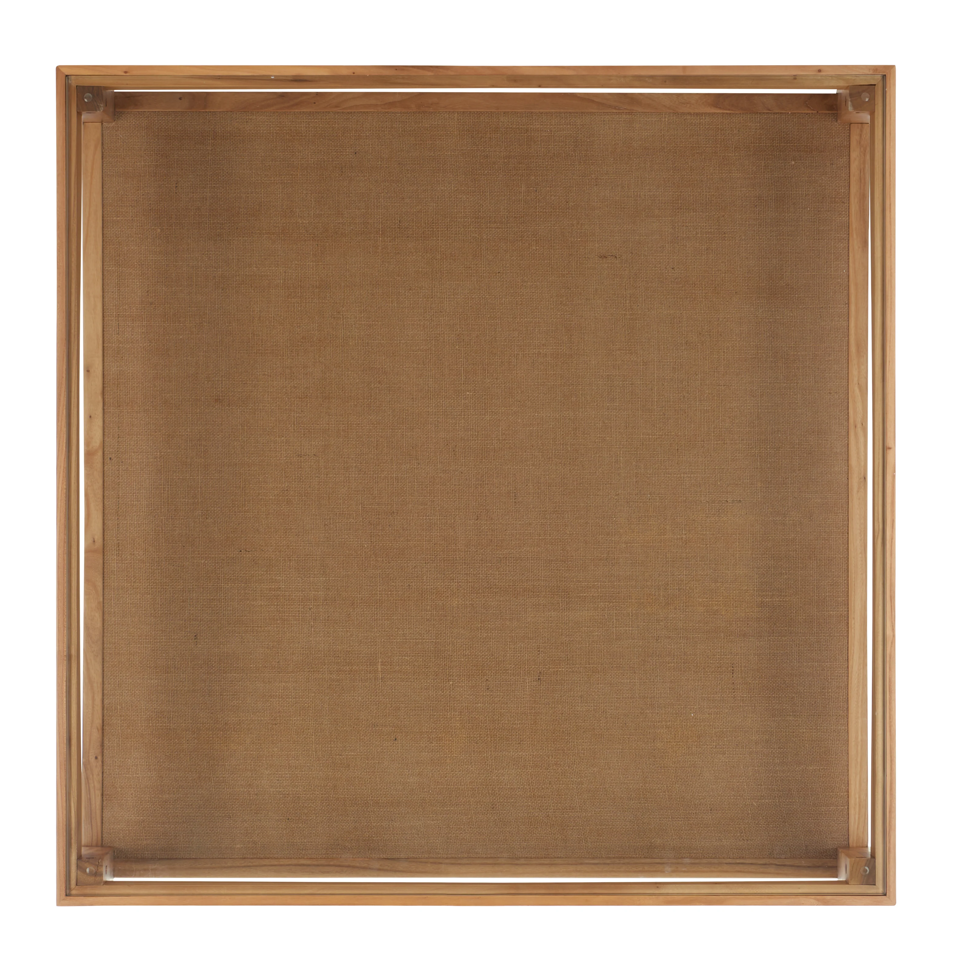 Nicolella Square Glass And Linen Coffee Table - Image 9