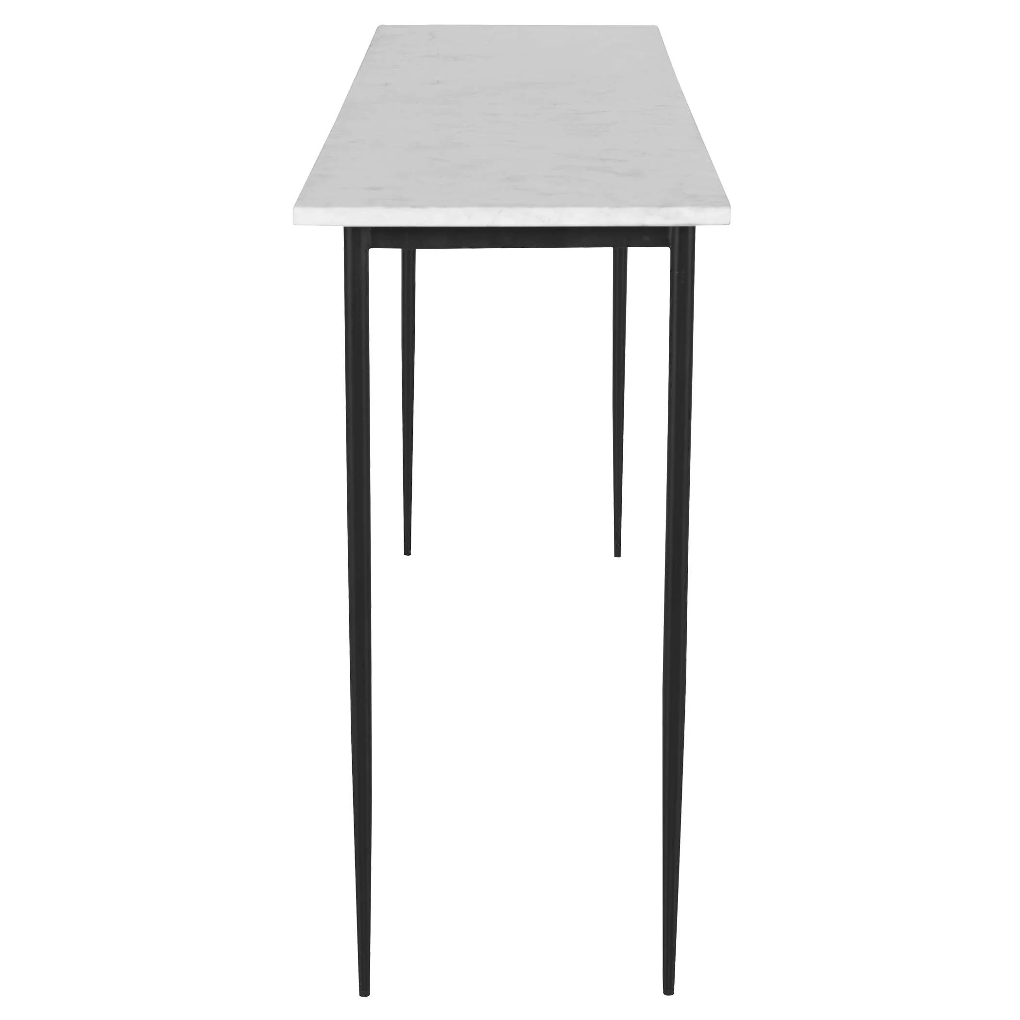 Nightfall White Marble Console Table - Image 5
