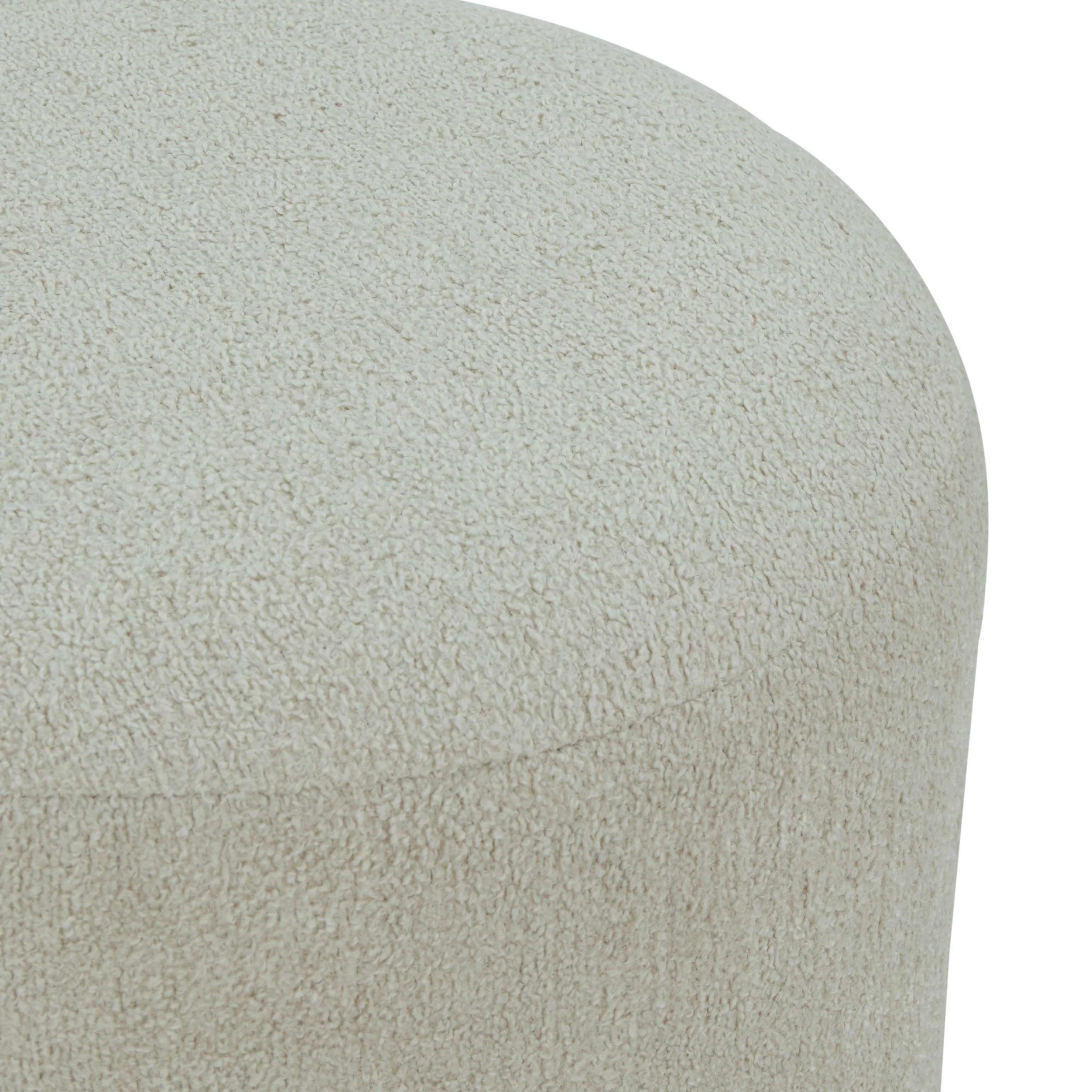 Nikolas Round Boucle Ottoman - Image 4