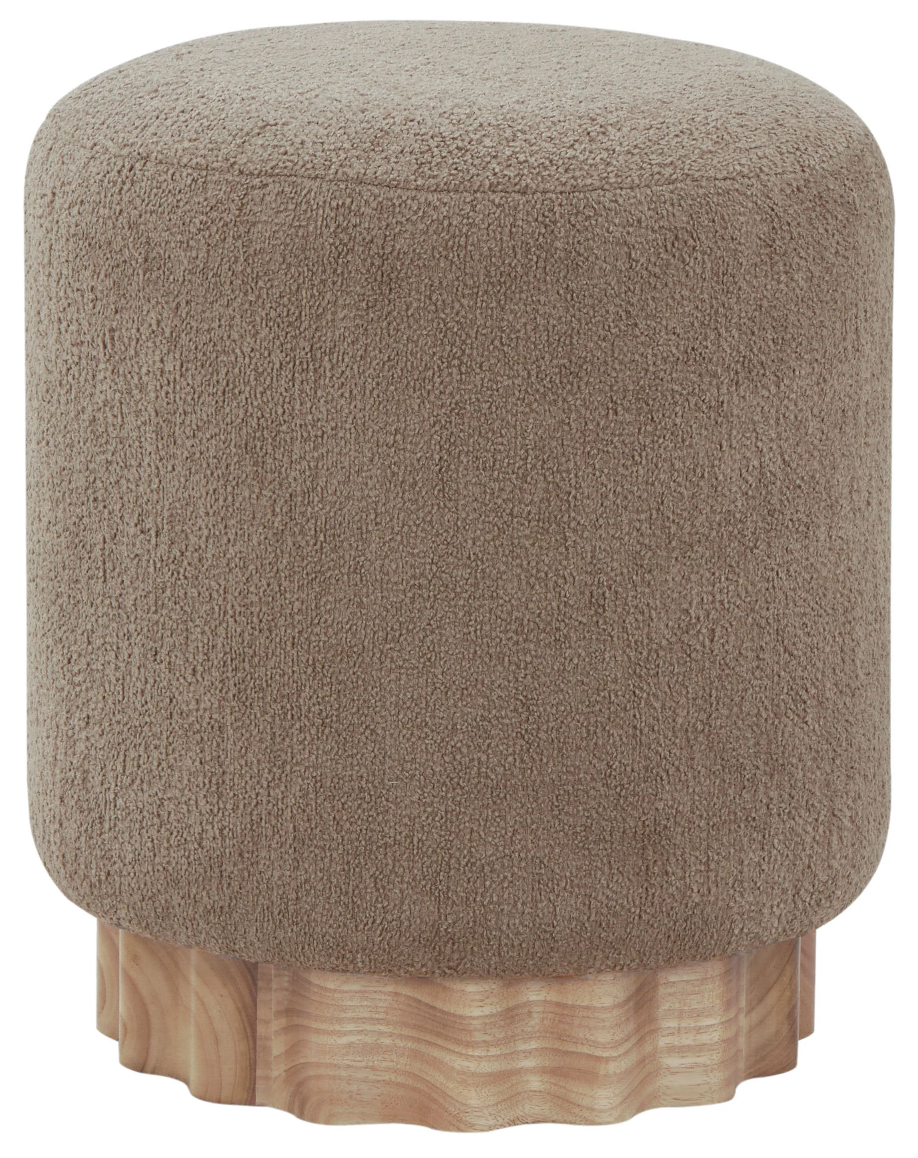 Nikolas Round Boucle Ottoman