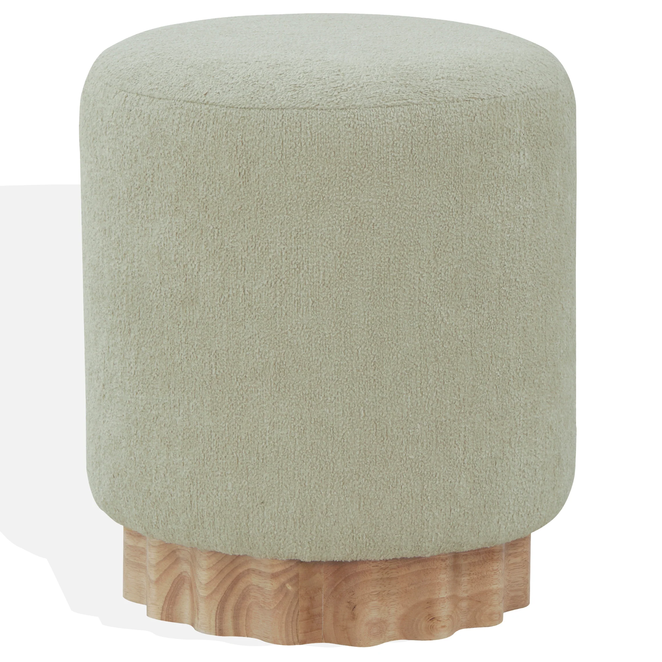 Nikolas Round Boucle Ottoman - Image 10