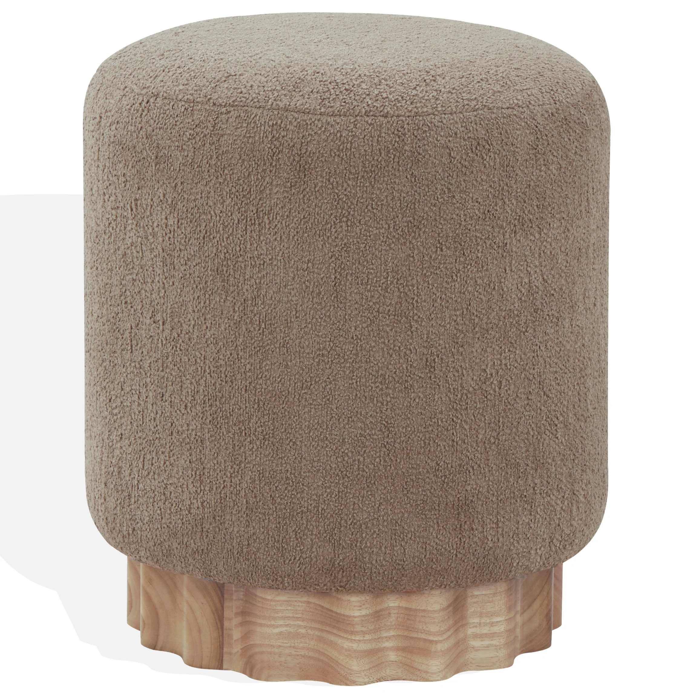 Nikolas Round Boucle Ottoman - Image 4