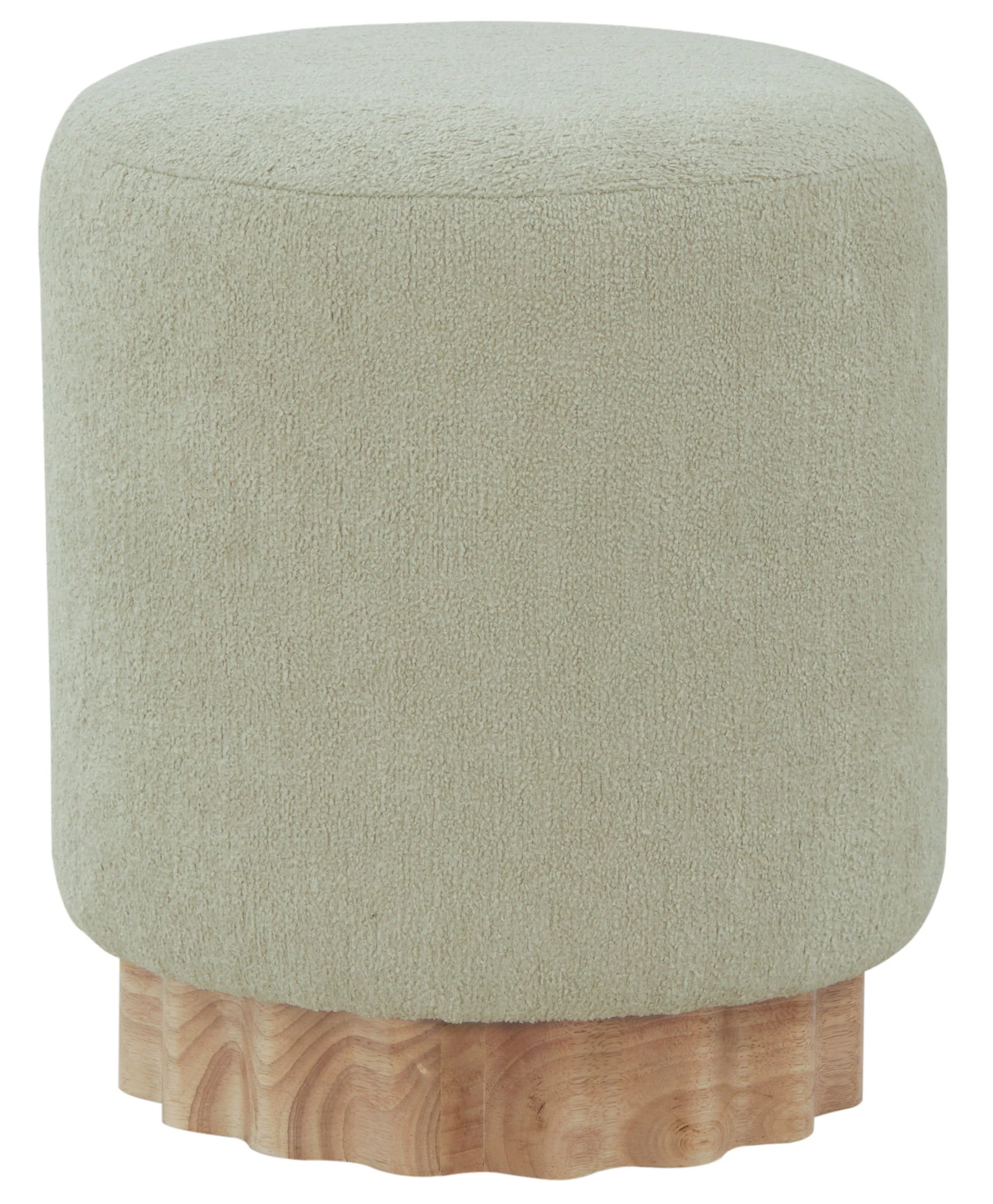 Nikolas Round Boucle Ottoman - Image 8