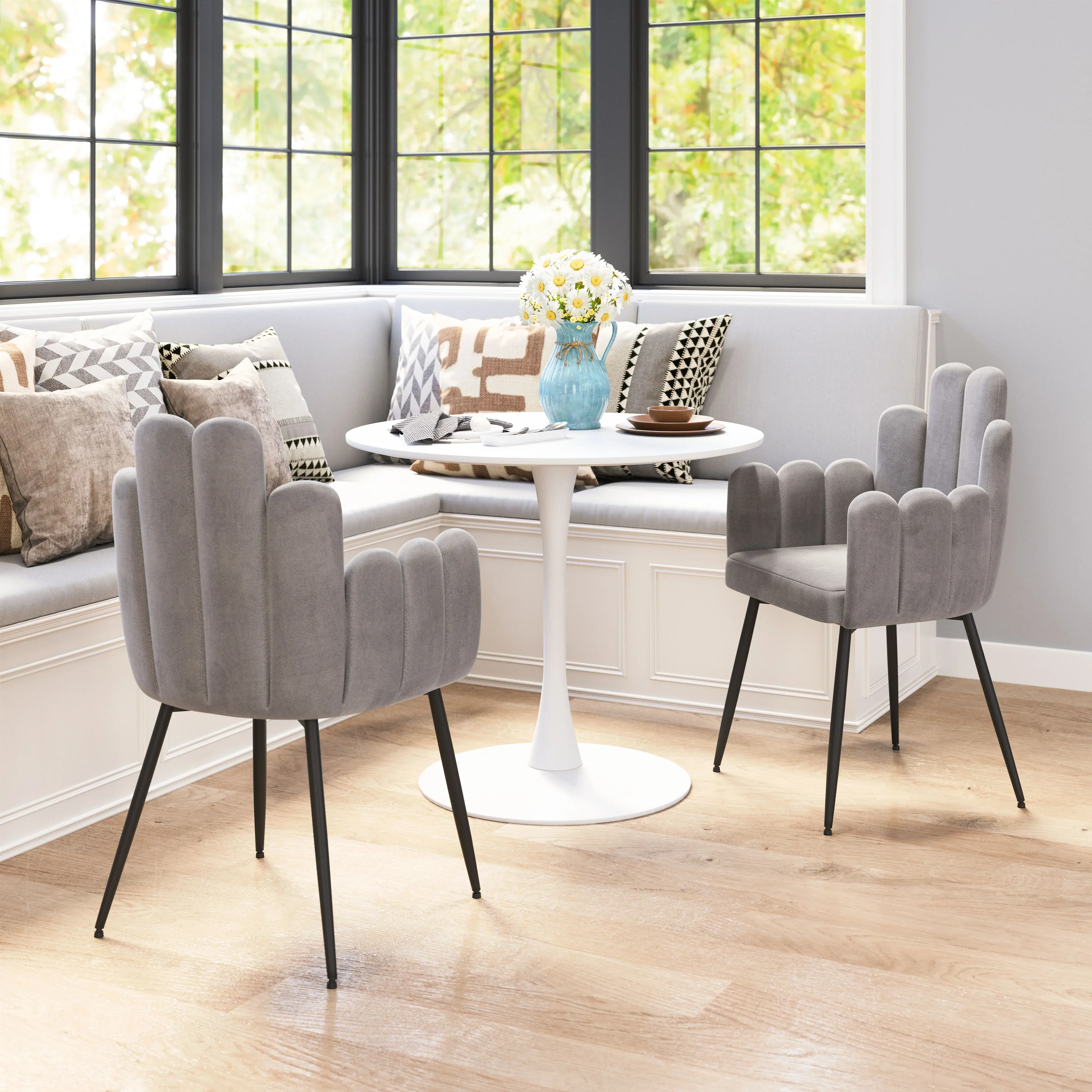 Noosa Dining Chair (Set of 2) Gray - Image 3