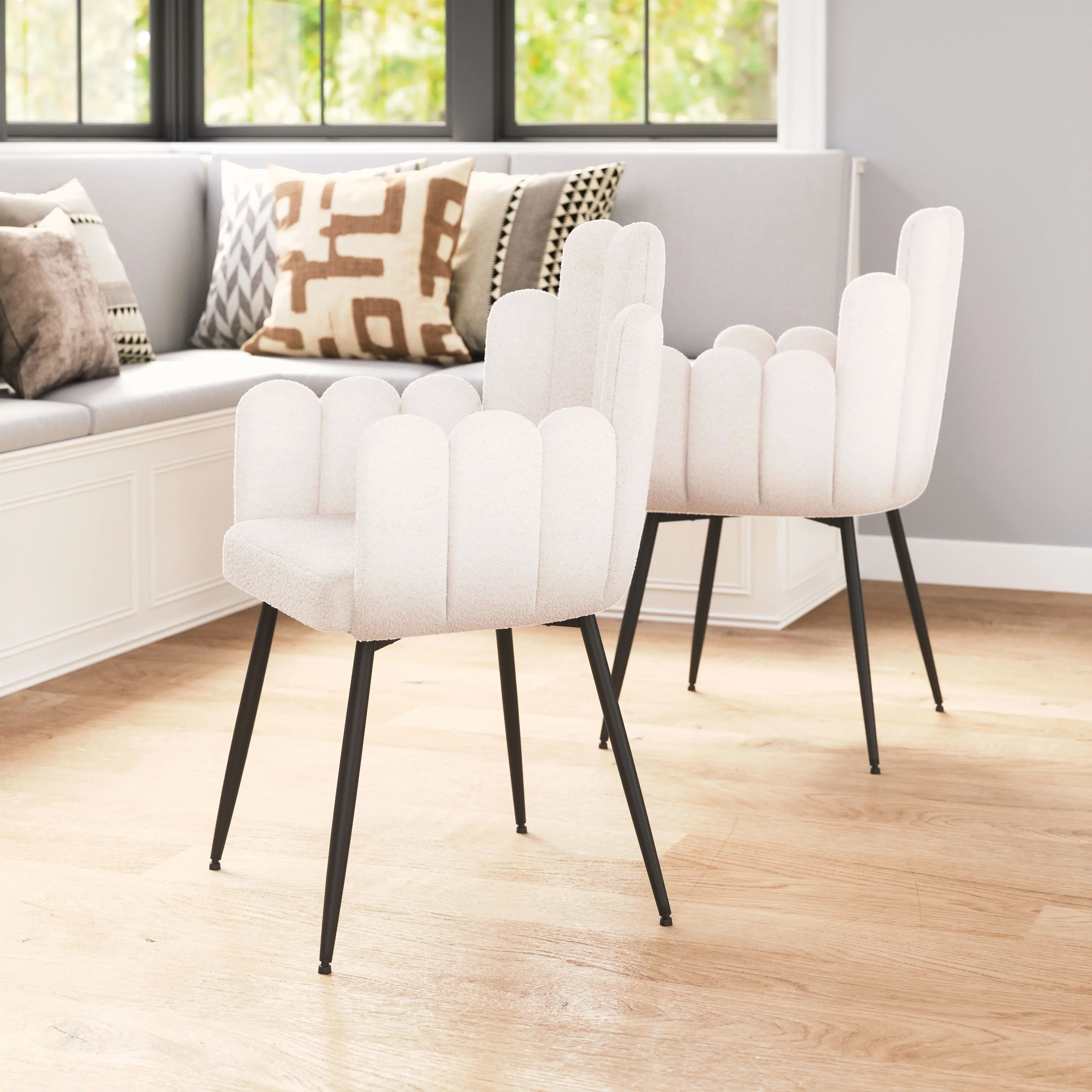 Noosa Dining Chair (Set of 2) Ivory - Image 3