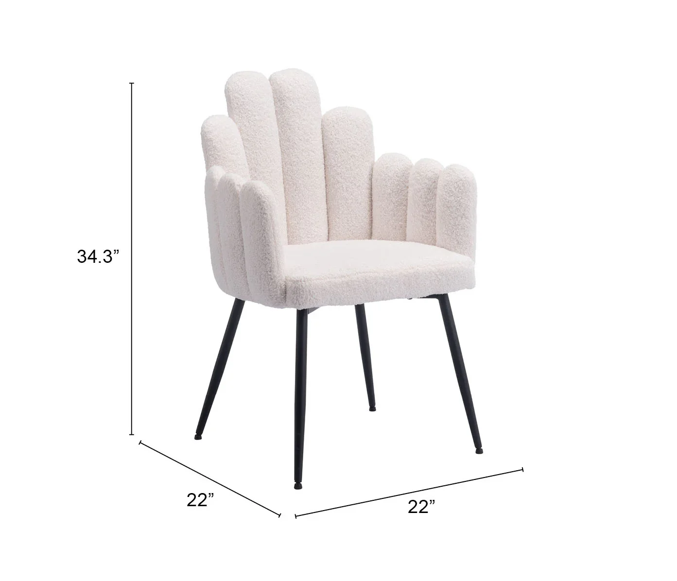 Noosa Dining Chair (Set of 2) Ivory - Image 7
