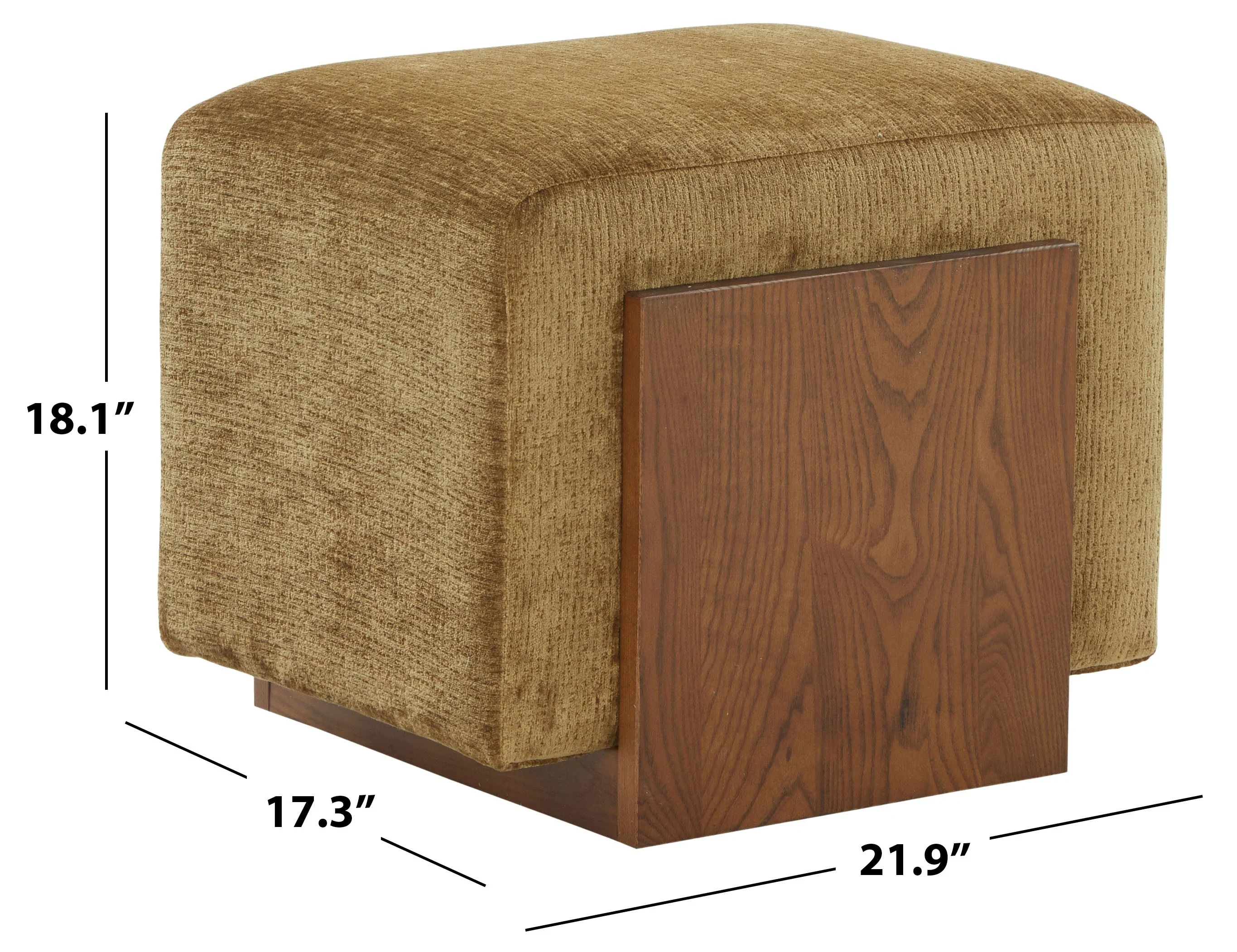 Norabeth Chenille Ottoman - Image 12