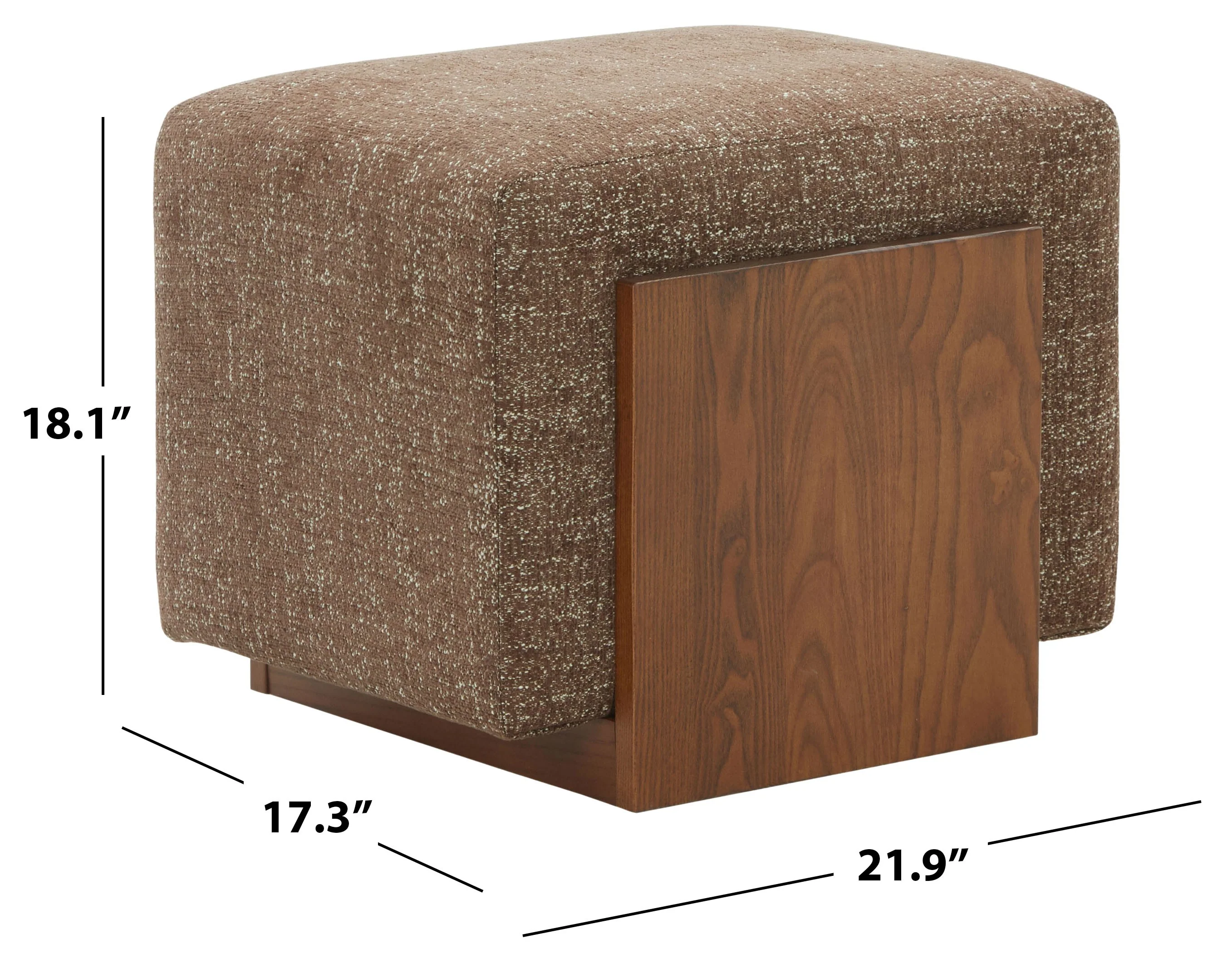 Norabeth Chenille Ottoman - Image 6