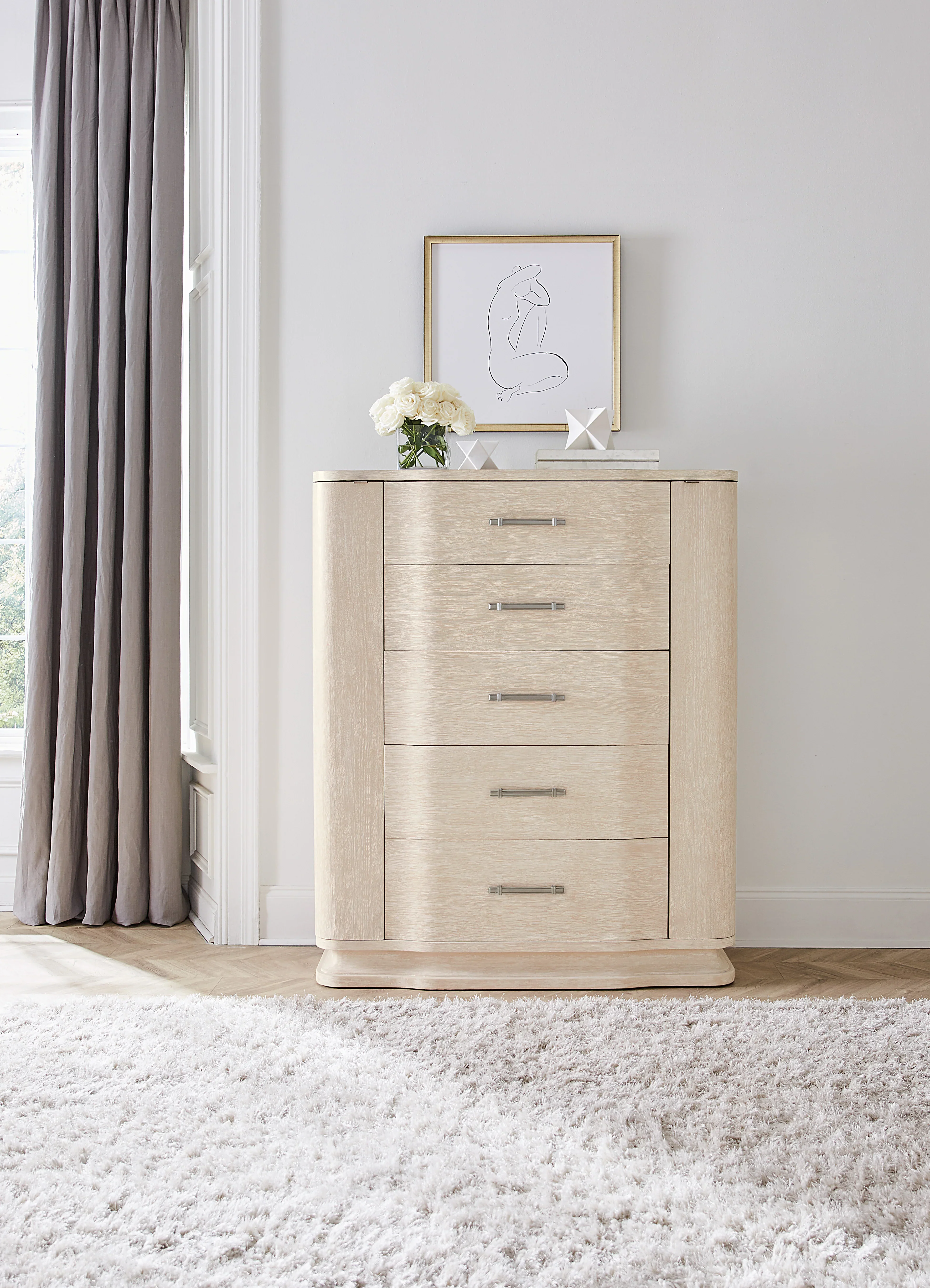 Nouveau Chic Five Drawer Chest - Image 2