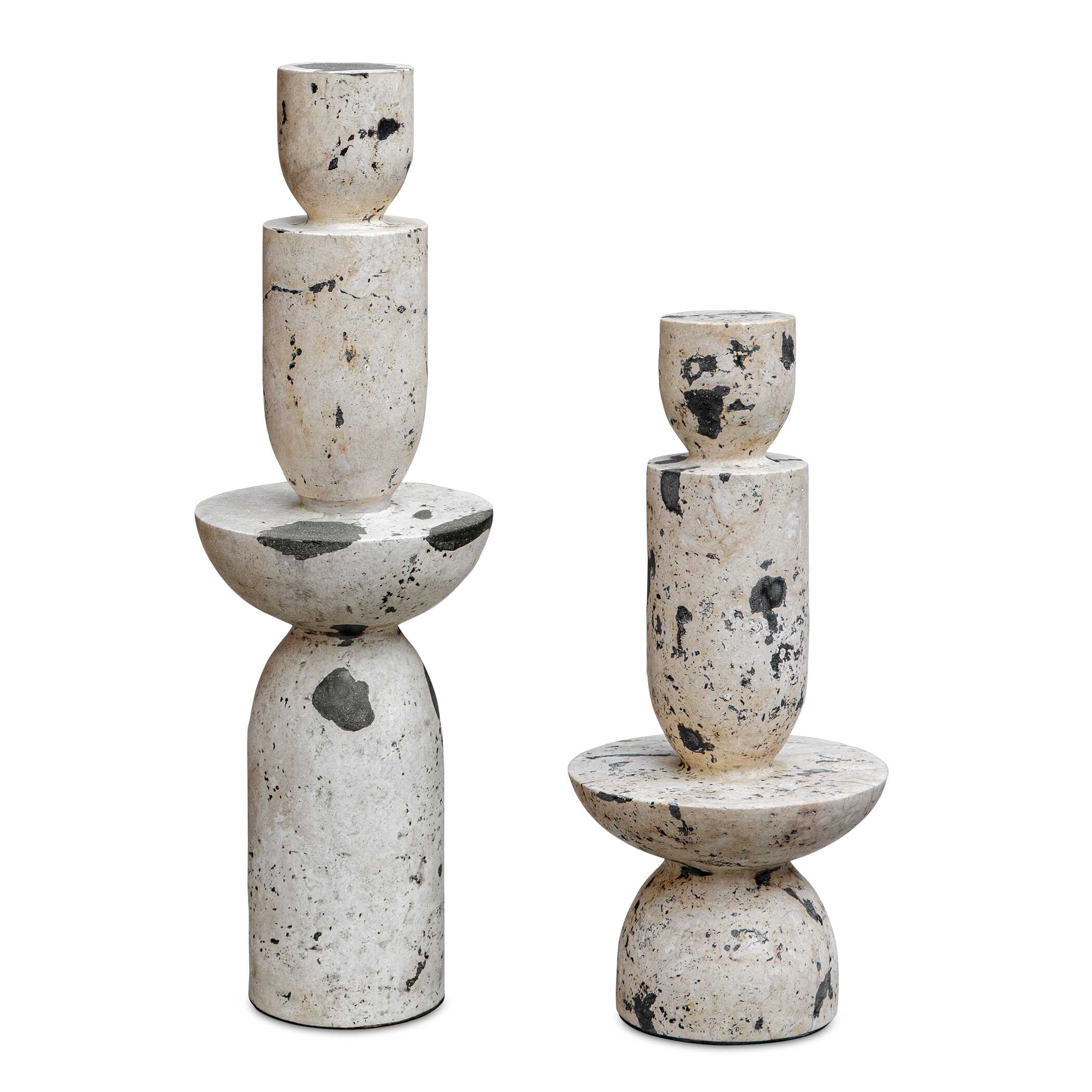 Nouveau Tower Sculptures - Set of 2