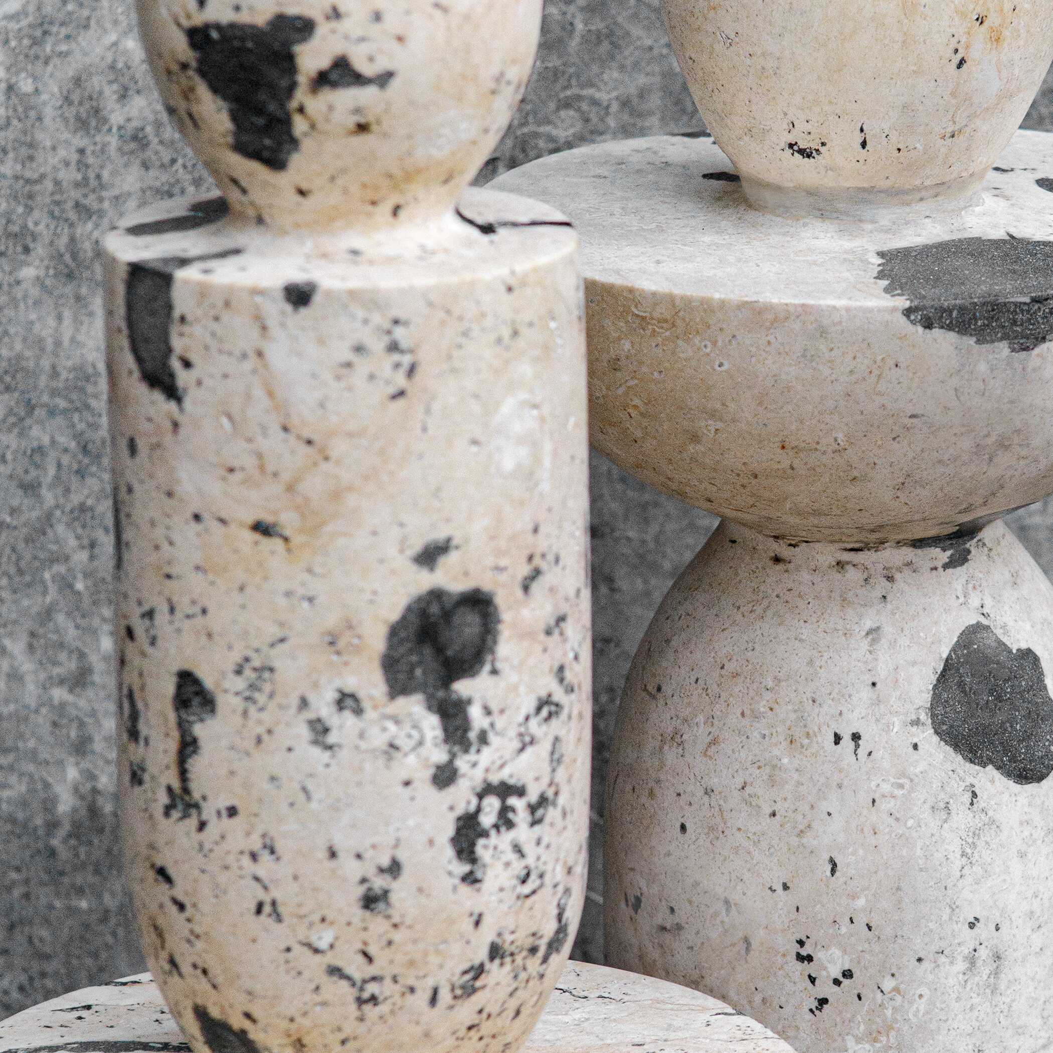 Nouveau Tower Sculptures - Set of 2 - Image 6