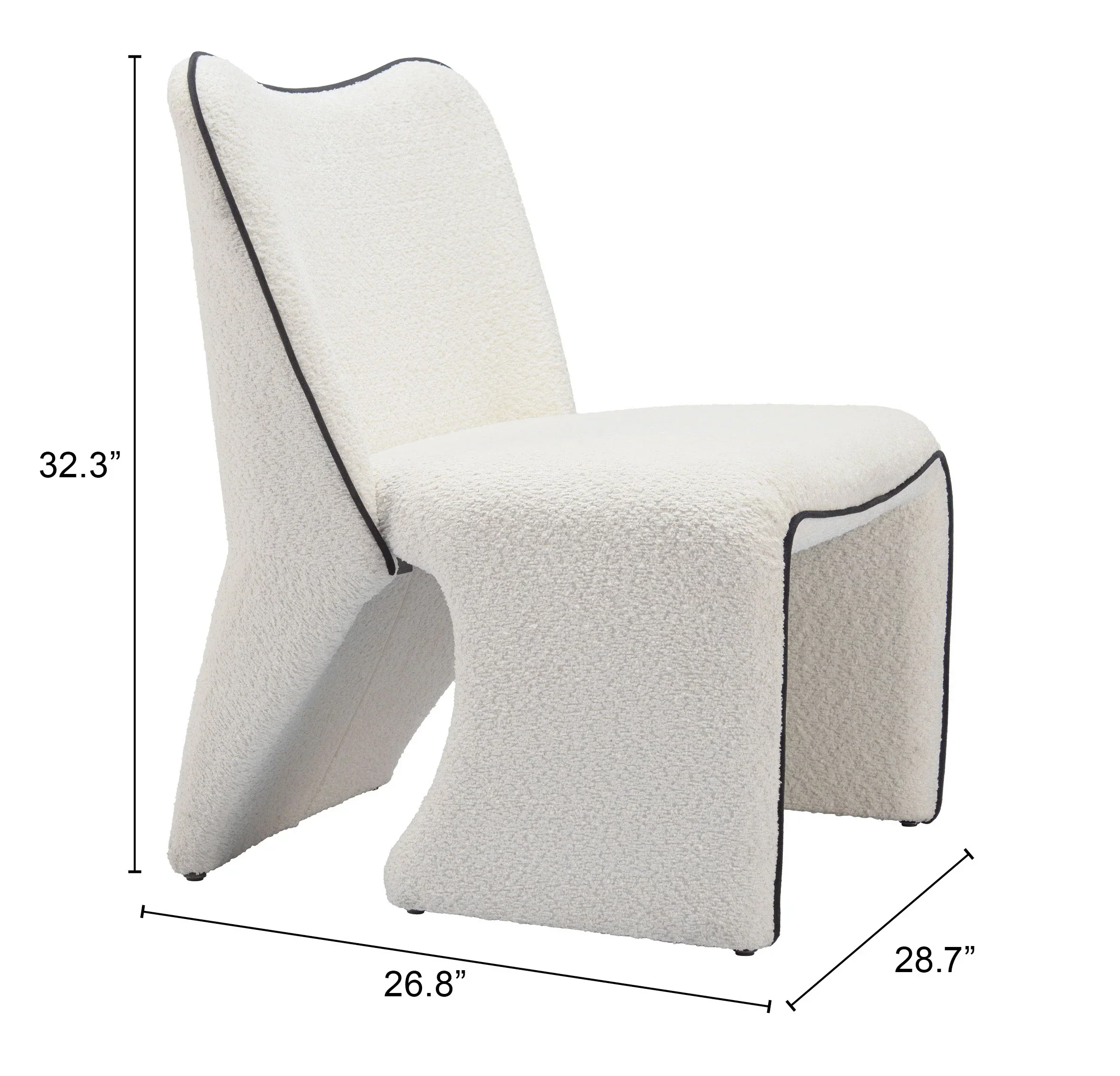Novo Accent Chair Ivory - Image 5
