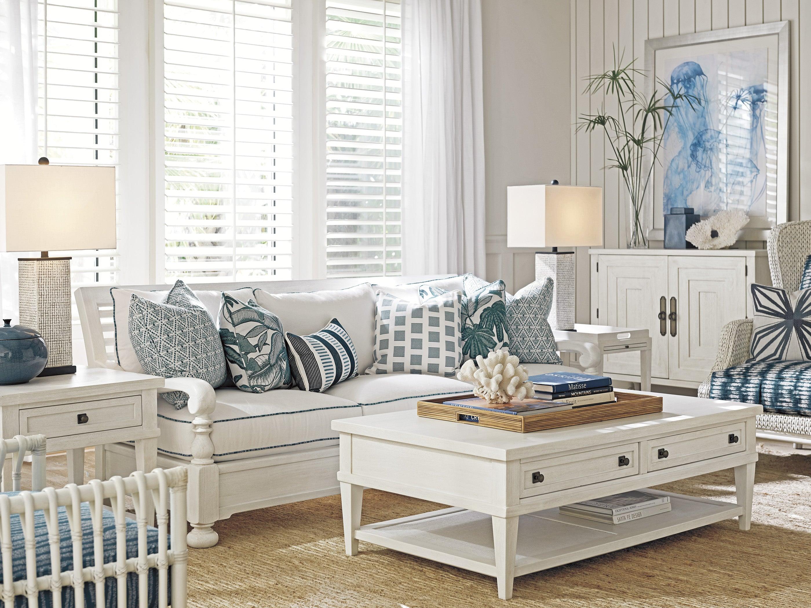 Ocean Breeze Palm Coast Rectangular Cocktail Table - Image 3