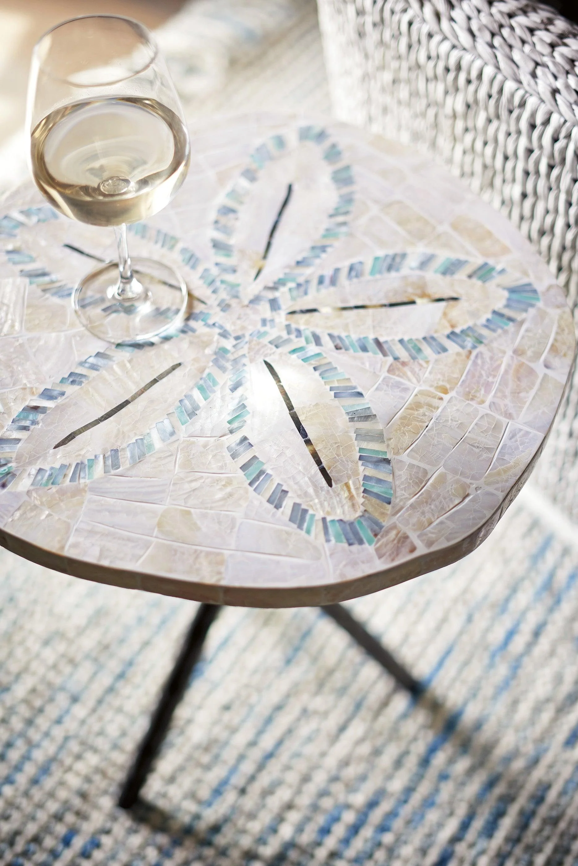 Ocean Breeze Sand Dollar End Table - Image 3