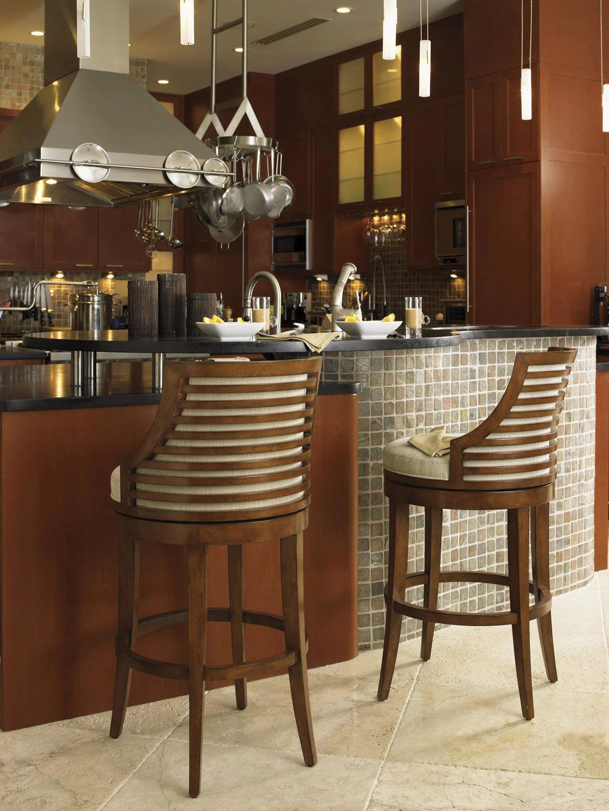 Ocean Club Cabana Swivel Bar Stool - Image 2