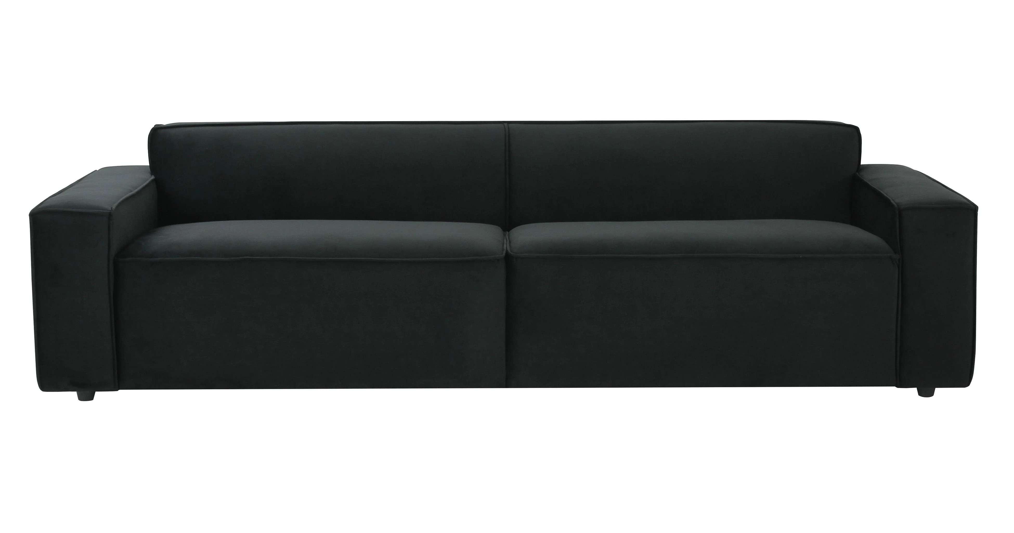 Olafur Black Velvet Sofa - Image 3
