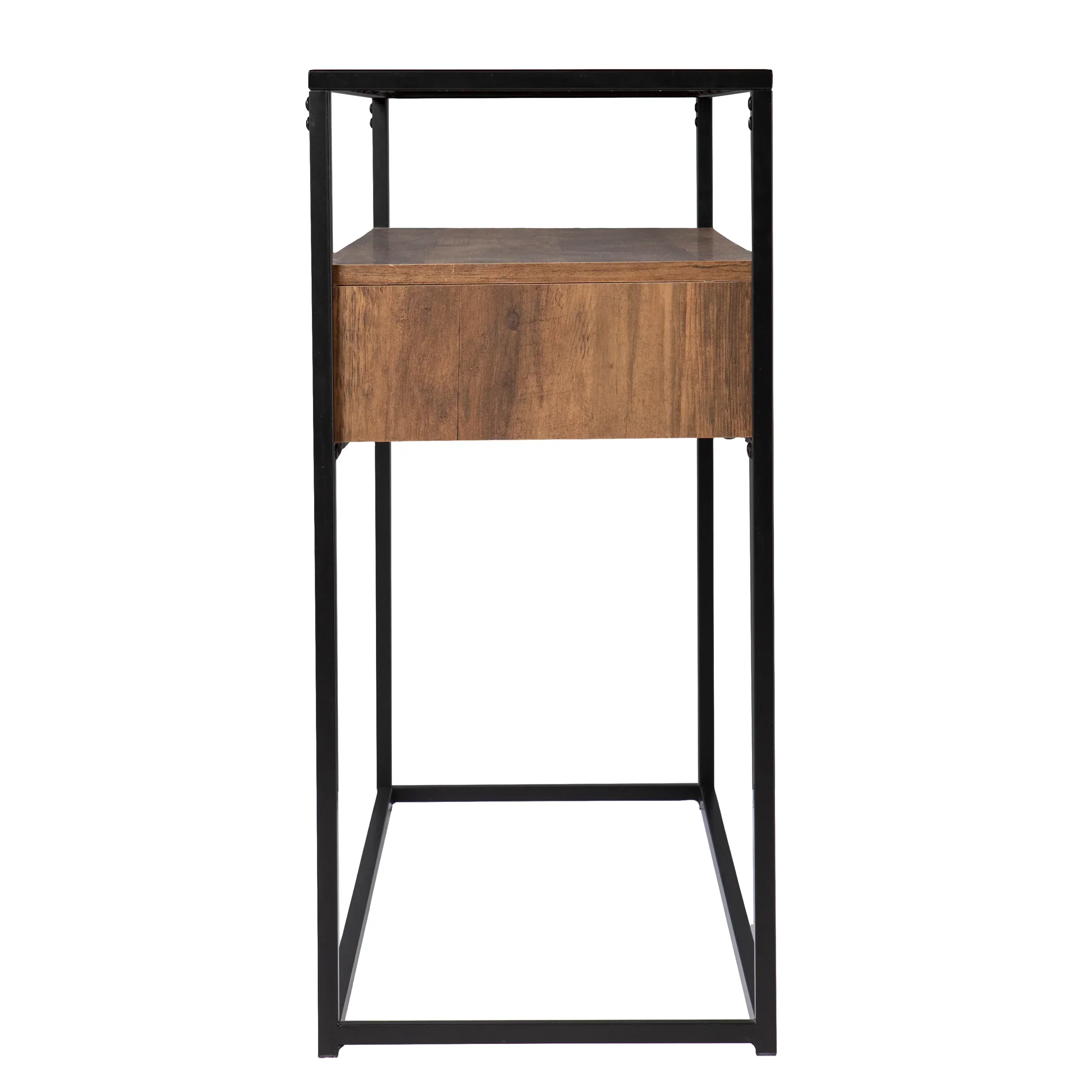 Olivern Glass-Top Console Table w/ Storage - Image 4