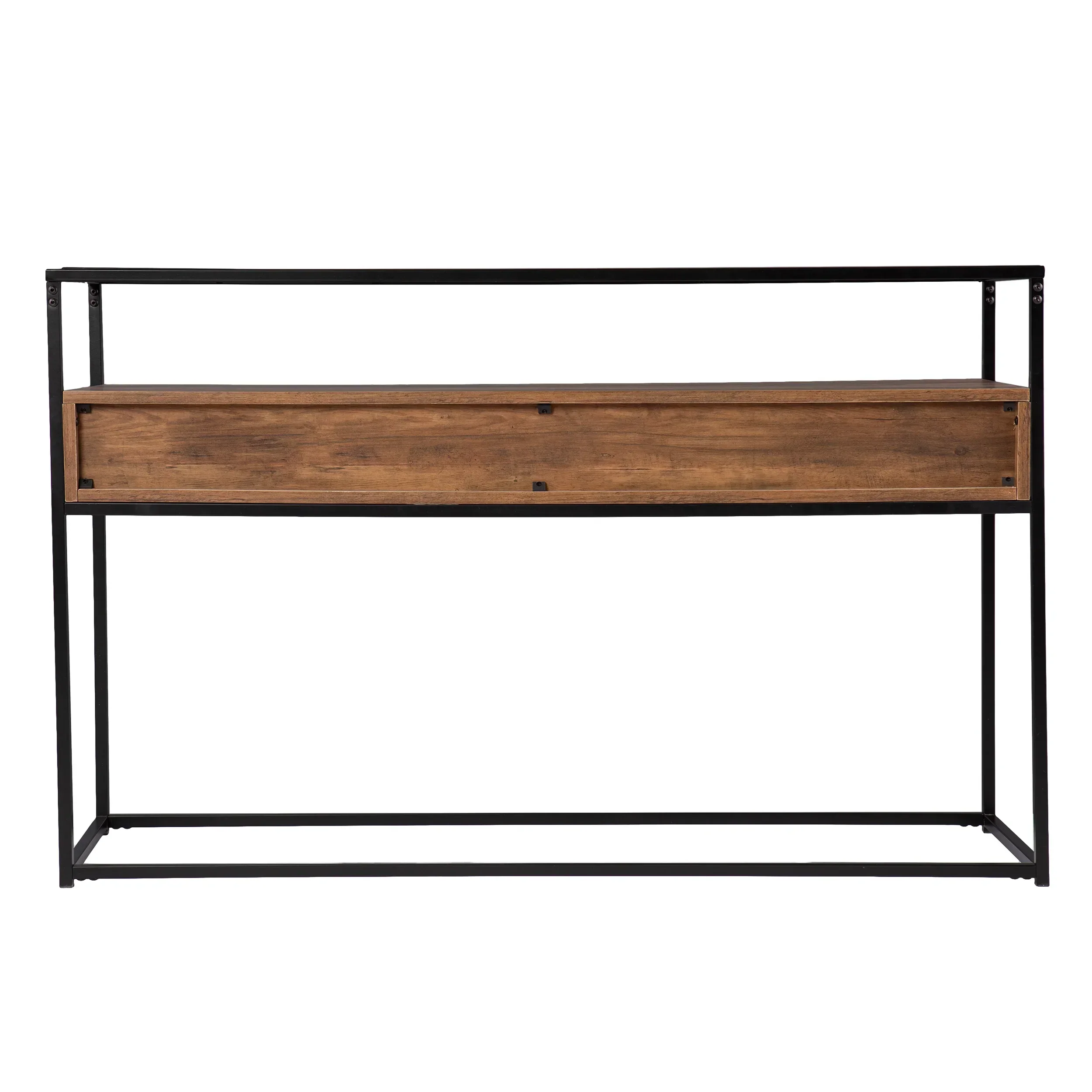 Olivern Glass-Top Console Table w/ Storage - Image 5