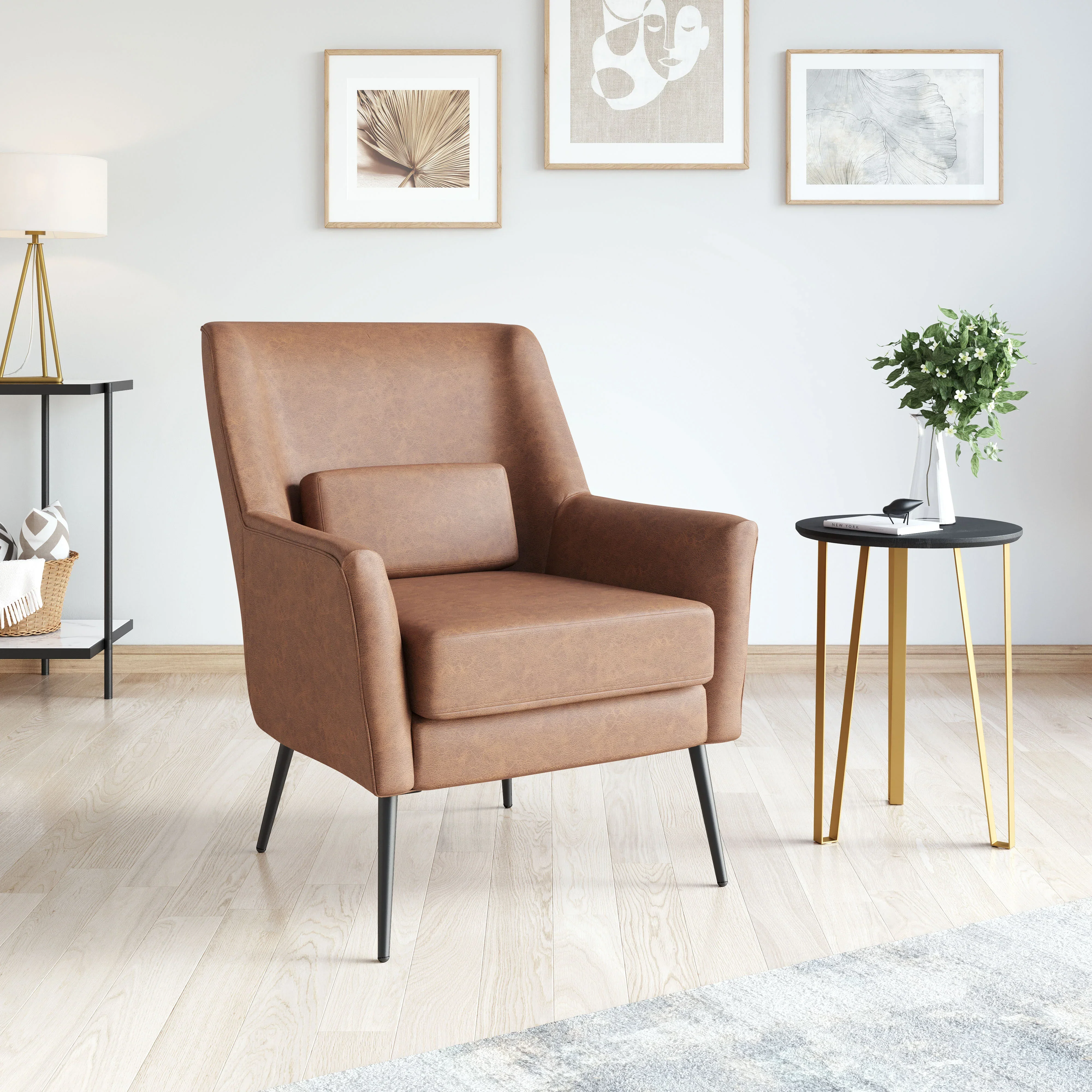 Ontario Accent Chair Vintage Brown - Image 2