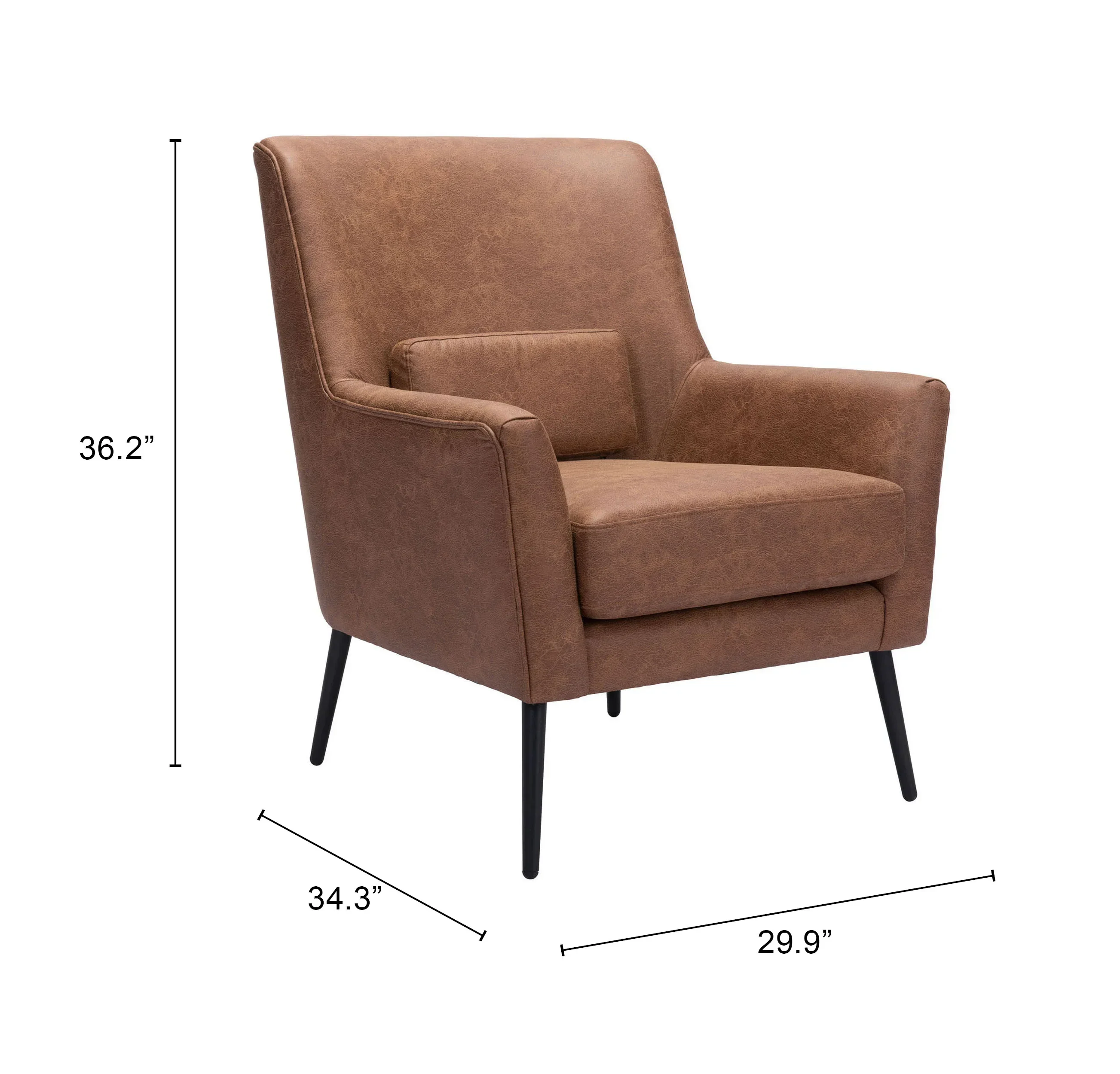 Ontario Accent Chair Vintage Brown - Image 6