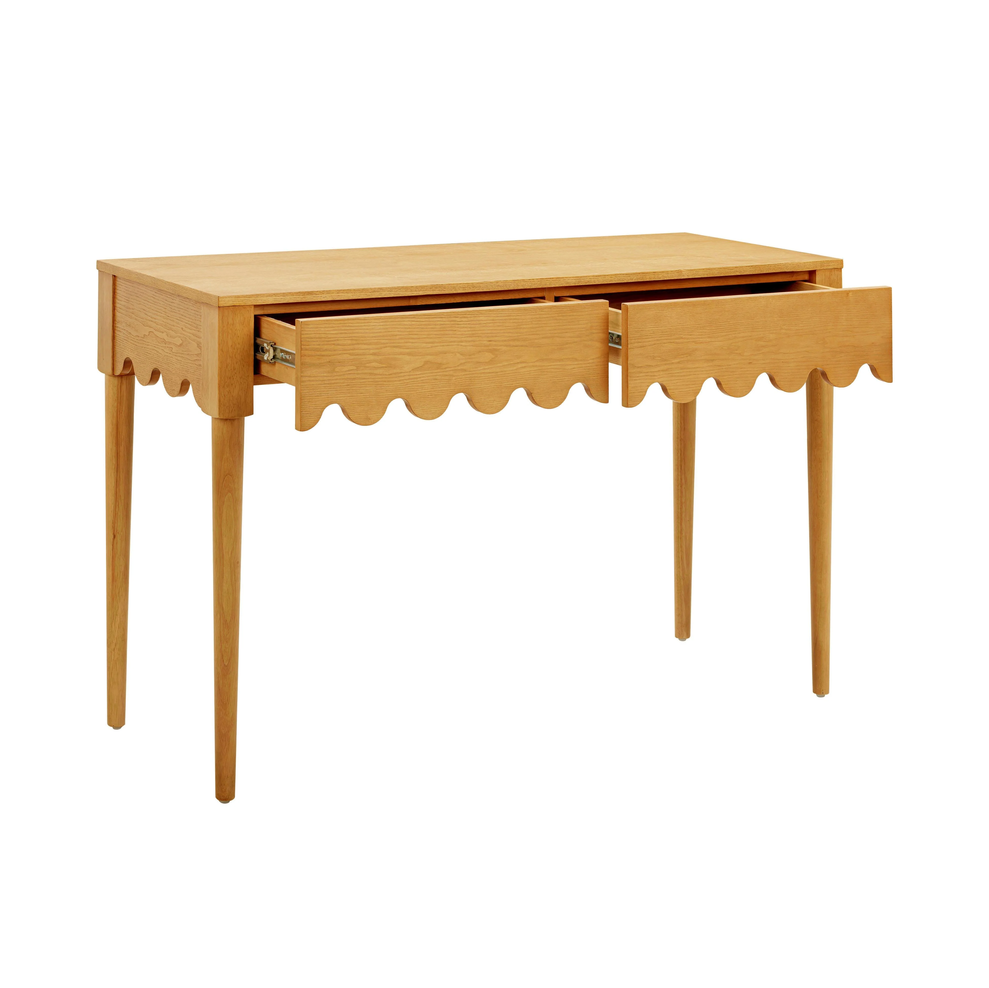 Oodle Natural Ash 2-Drawer Desk - Image 8