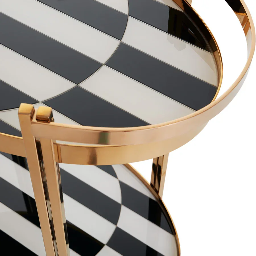 Op Art Bar Cart - Image 6
