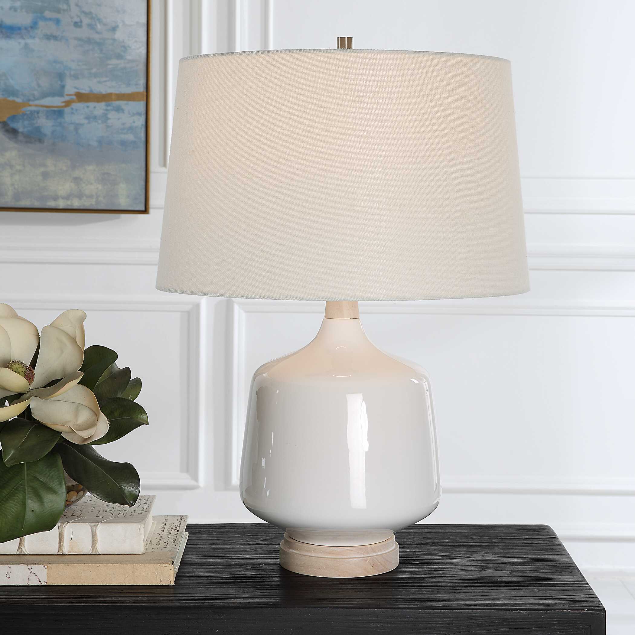 Opal Gloss White Table Lamp - Image 2