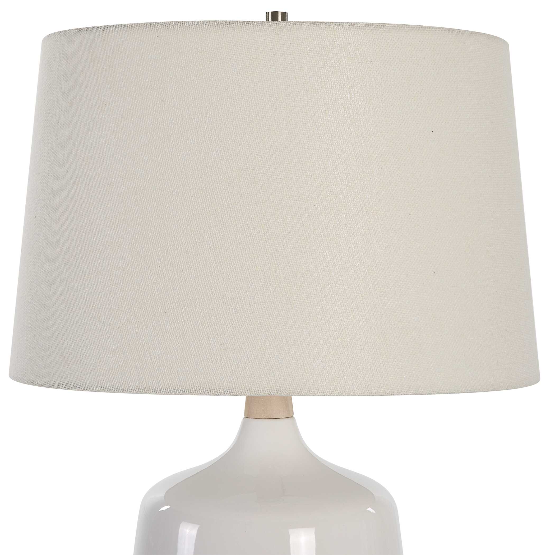 Opal Gloss White Table Lamp - Image 5