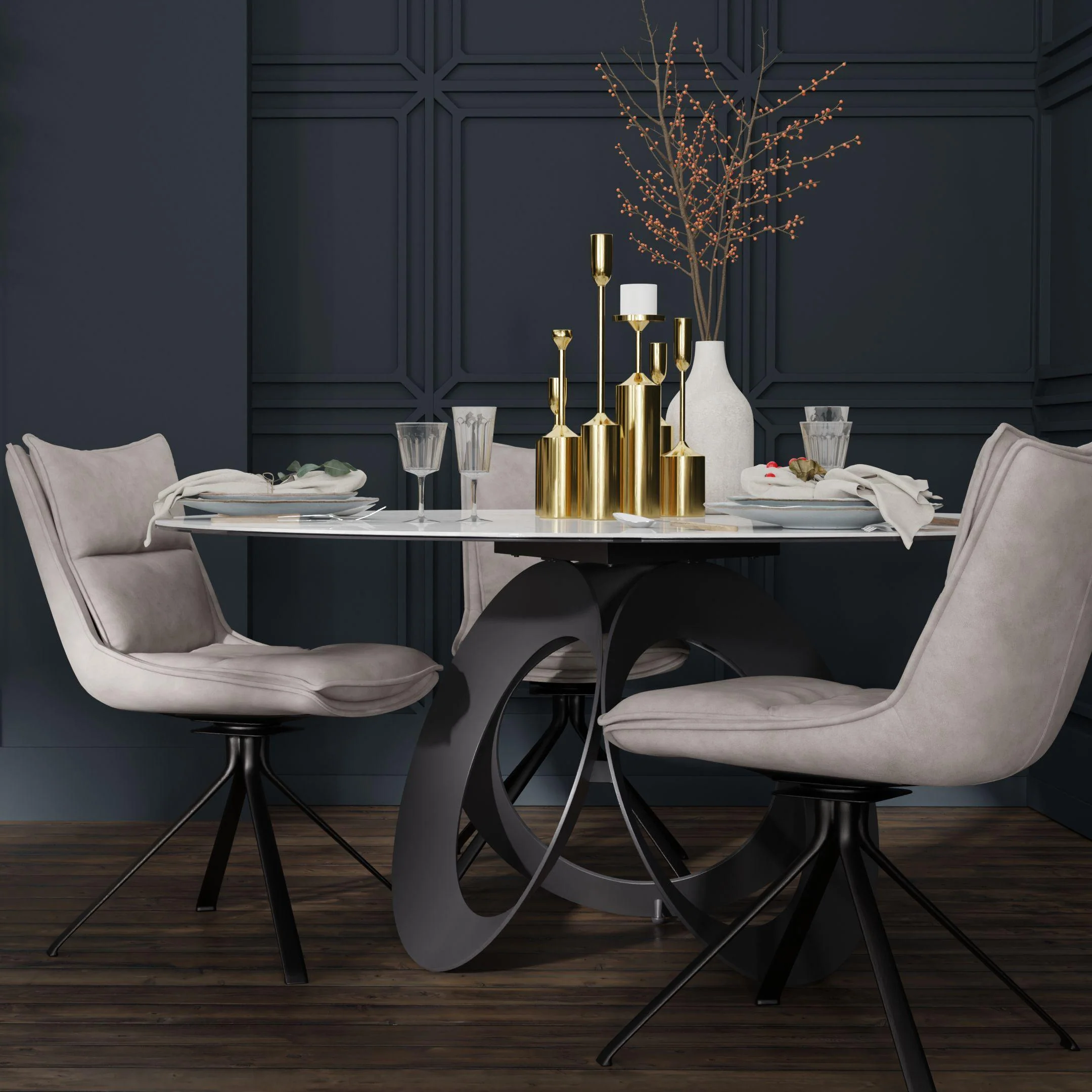 OPTIC Dining Table Round - Image 6