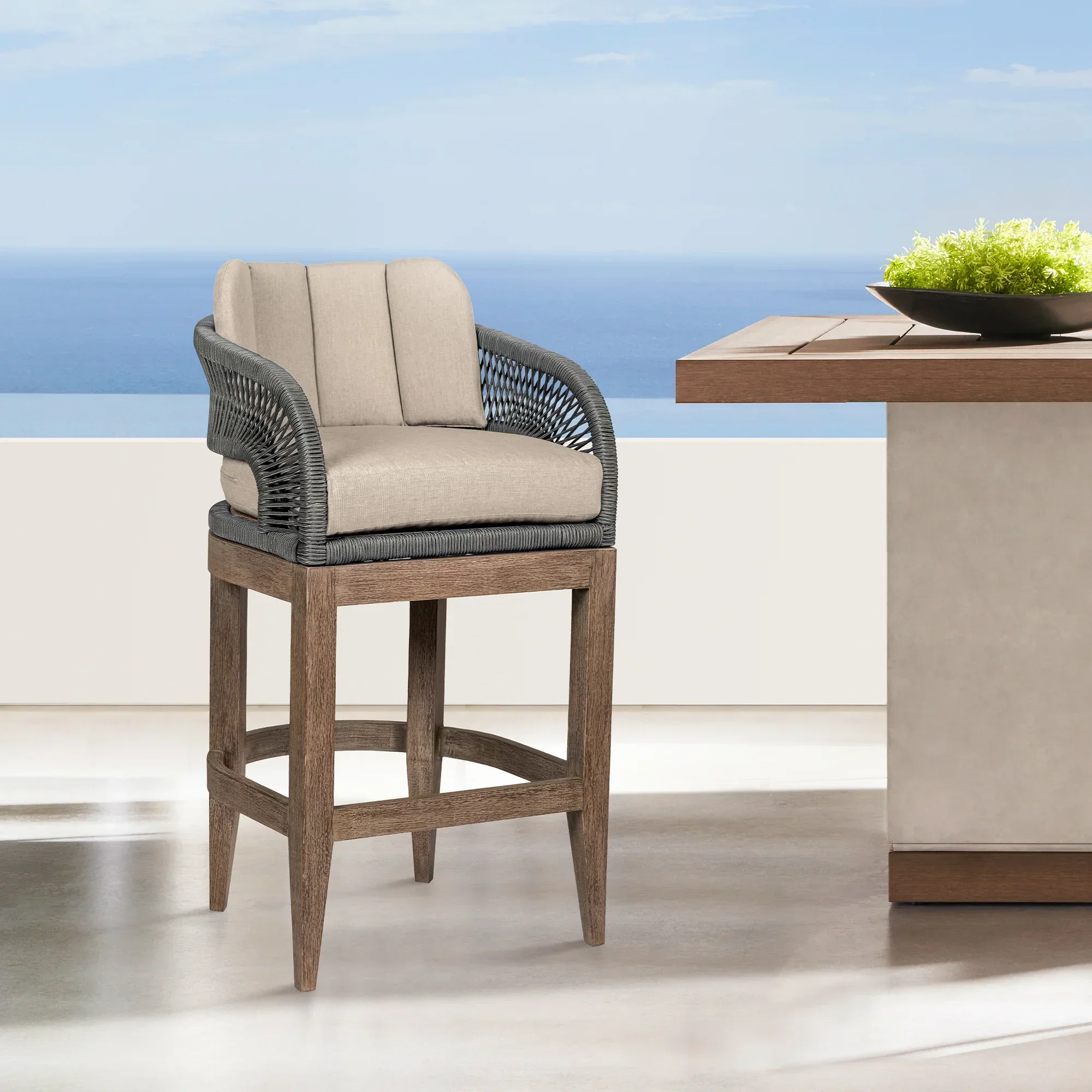 Orbit 26" Outdoor Counter Stool - Set of 2 - Image 2
