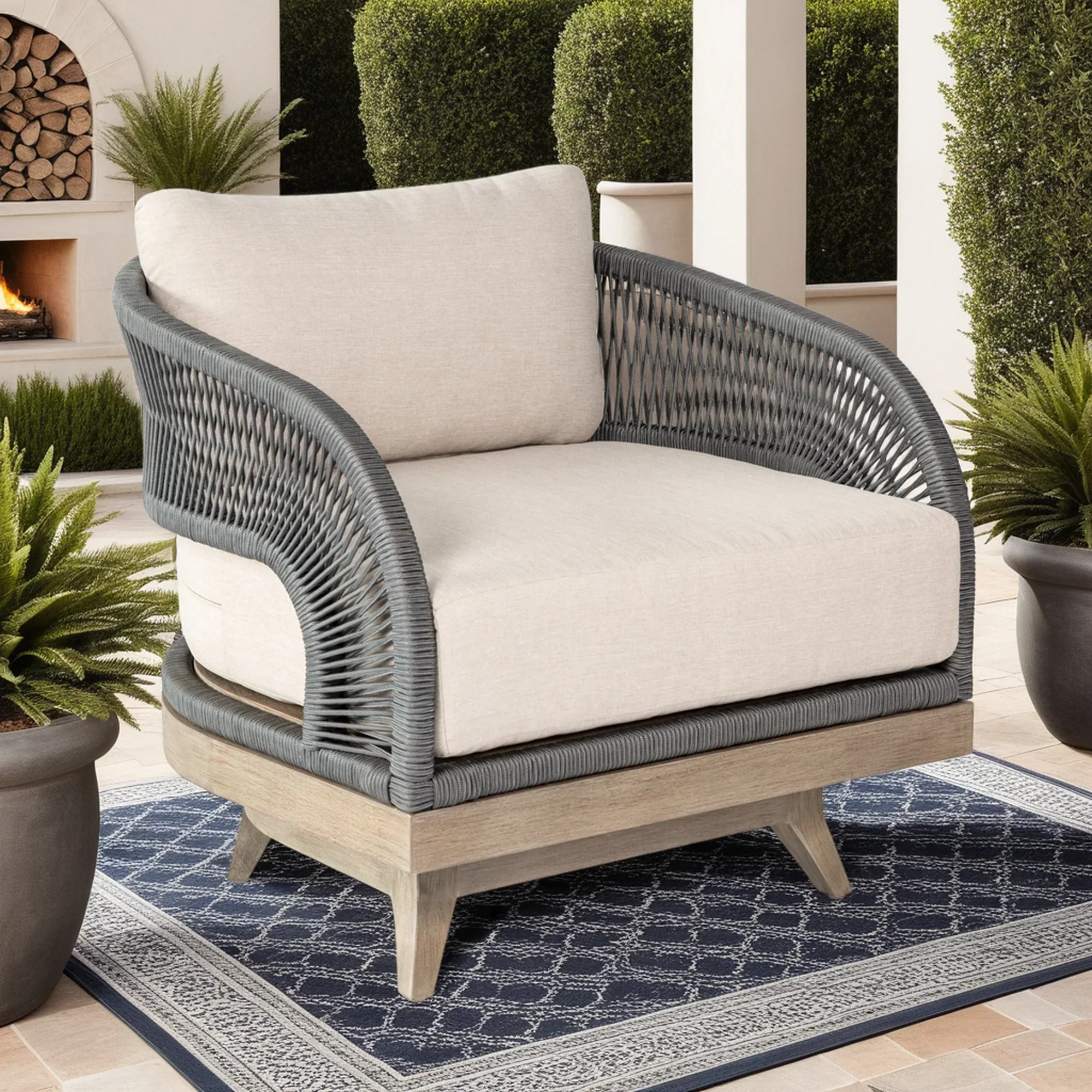 Orbit Outdoor Swivel Chair - Image 2