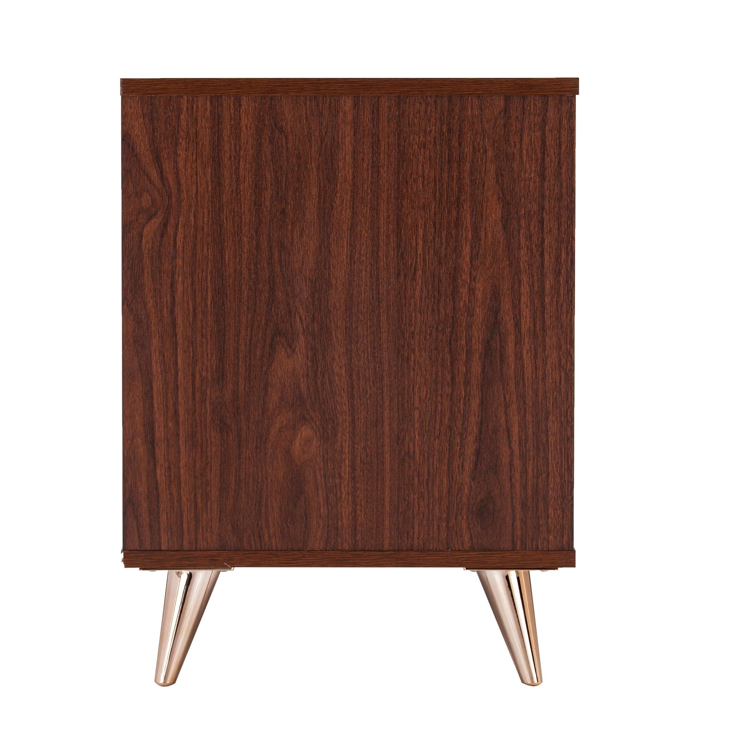 Oren Modern Bedside Table w/ Drawers - Image 4