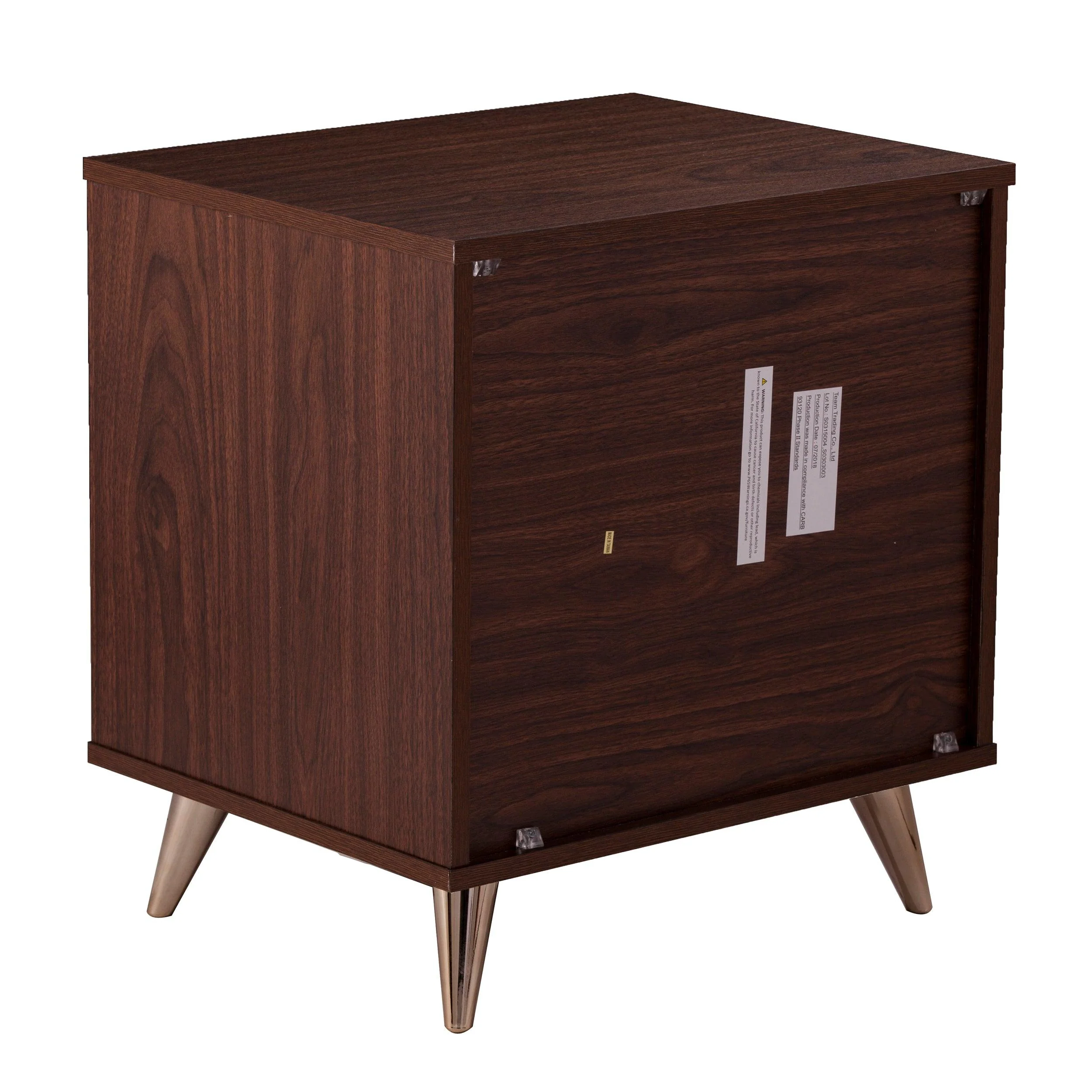 Oren Modern Bedside Table w/ Drawers - Image 5