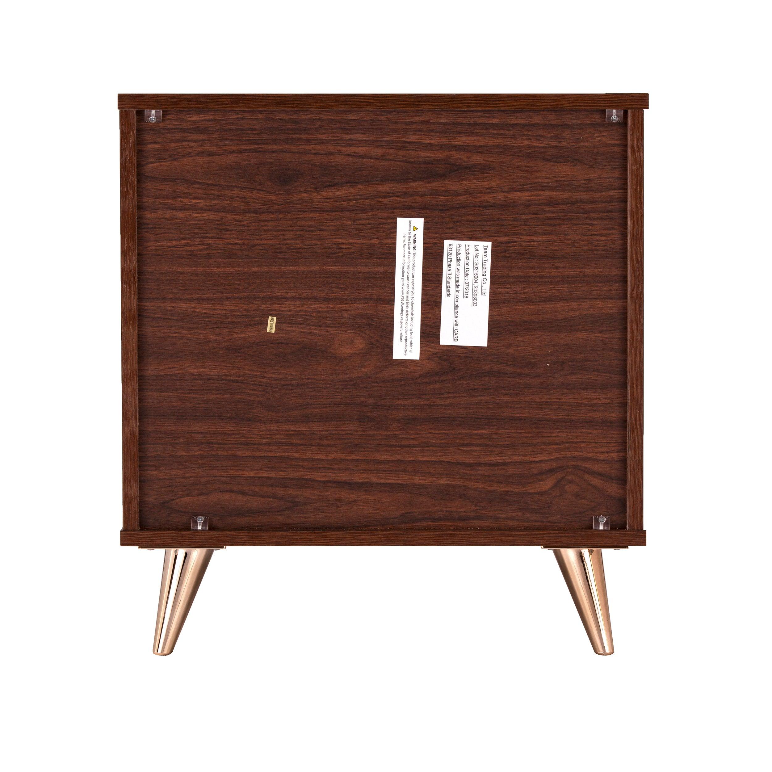 Oren Modern Bedside Table w/ Drawers - Image 6