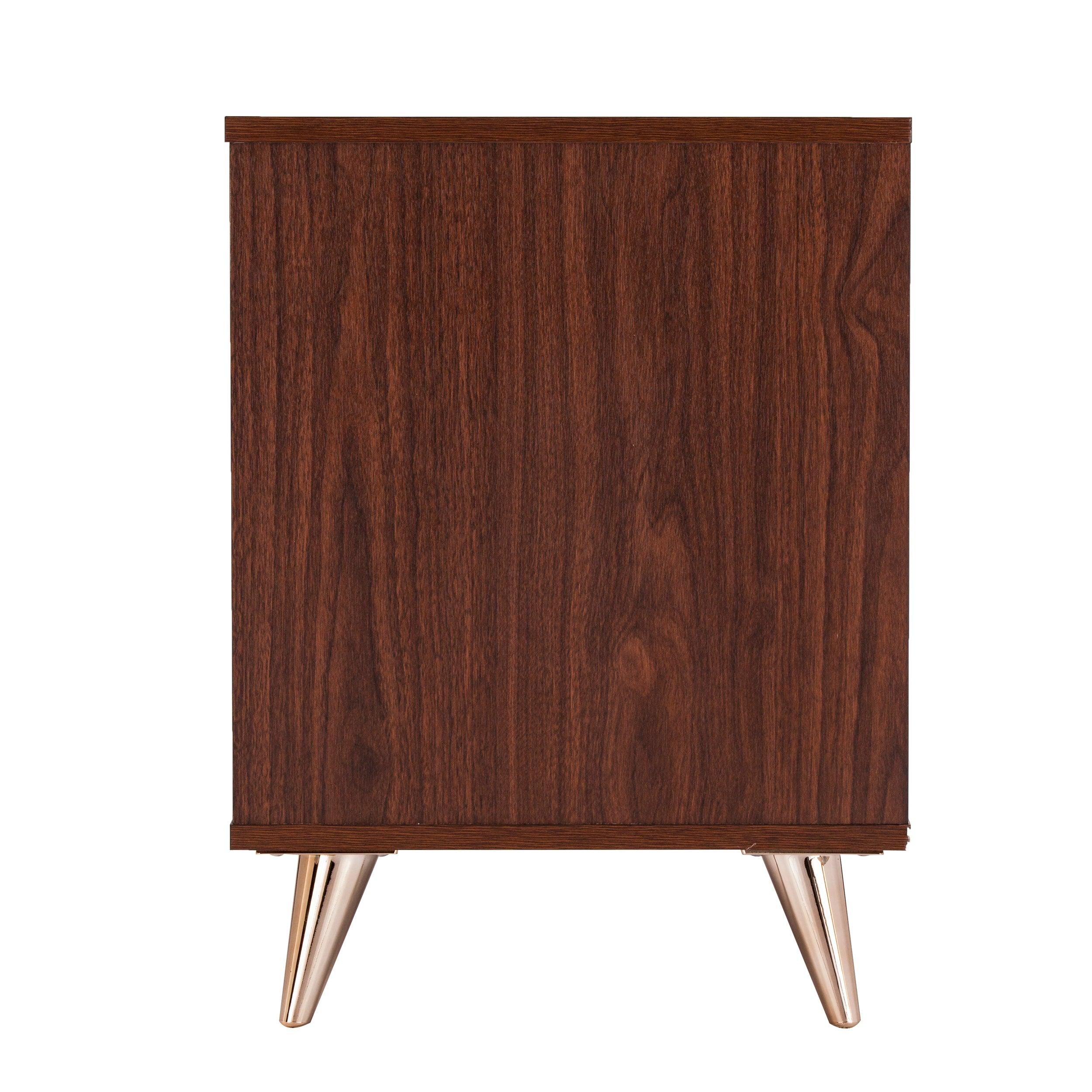 Oren Modern Bedside Table w/ Drawers - Image 7