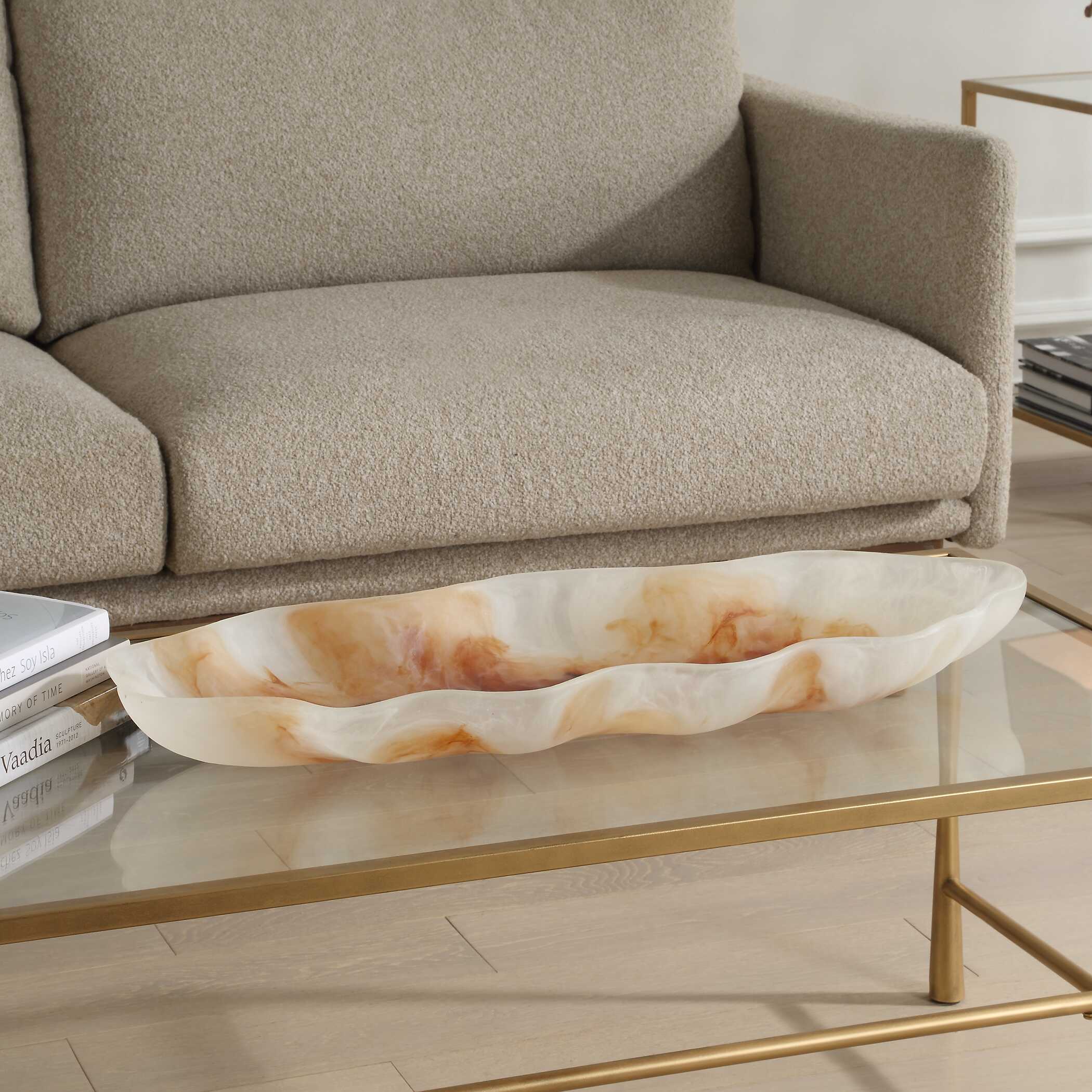 Organic Elegance Wavy Oval Bowl - Image 5