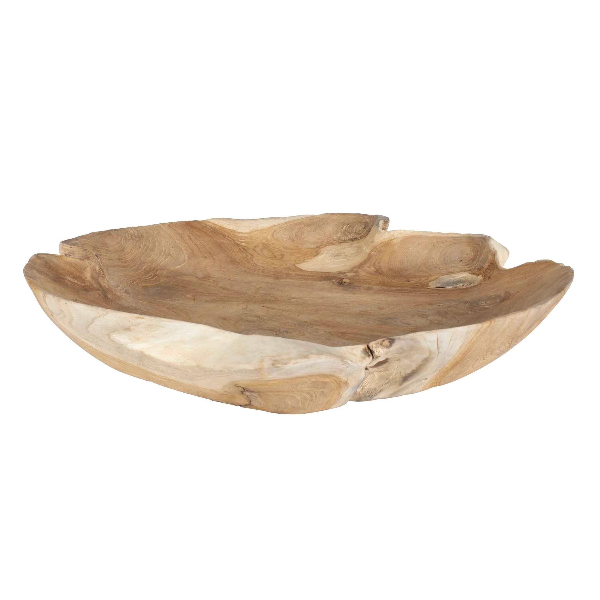 Organic Embrace Outdoor Teak Bowl - Image 9