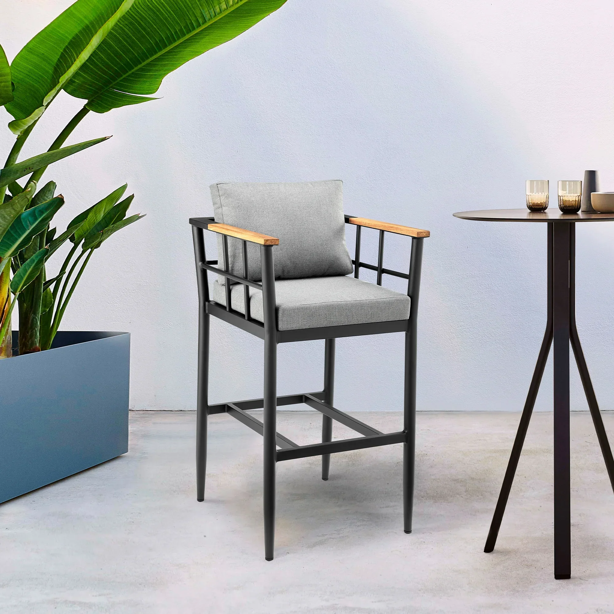 Orlando Outdoor Counter Stool - Set of 2 - Image 2