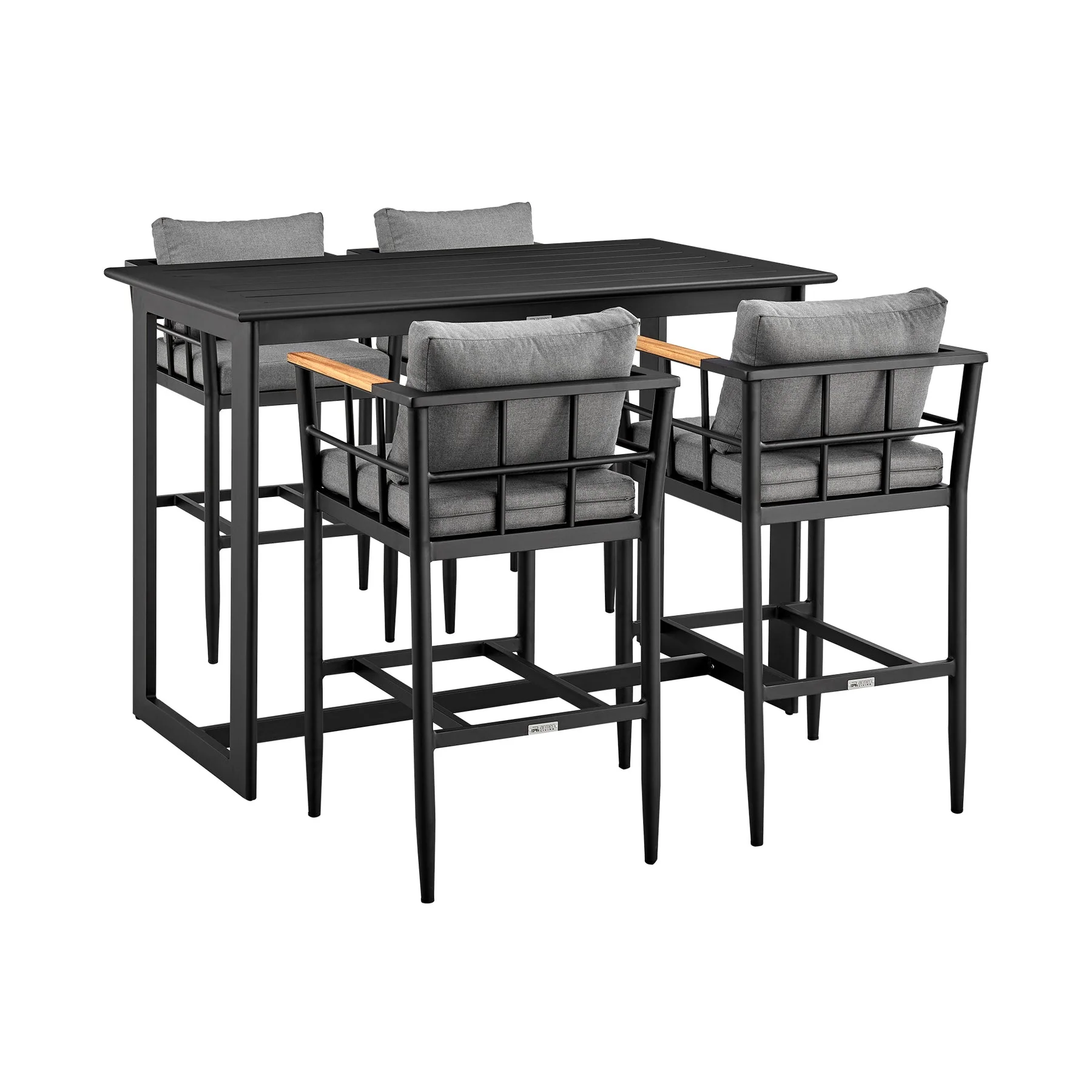 Orlando Outdoor Patio 5-Piece Bar Table Set