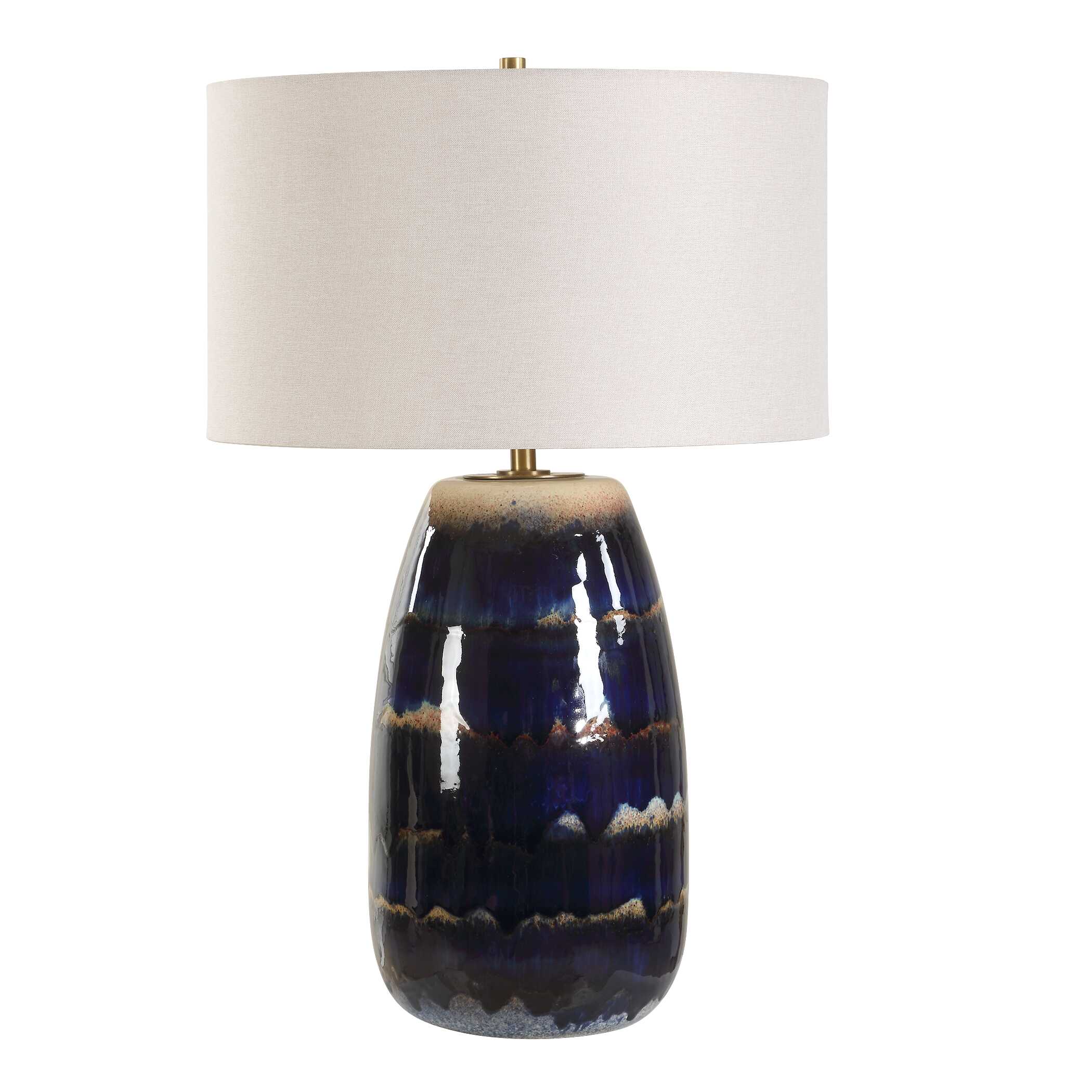 Orleans Blue Glaze Table Lamp - Image 4