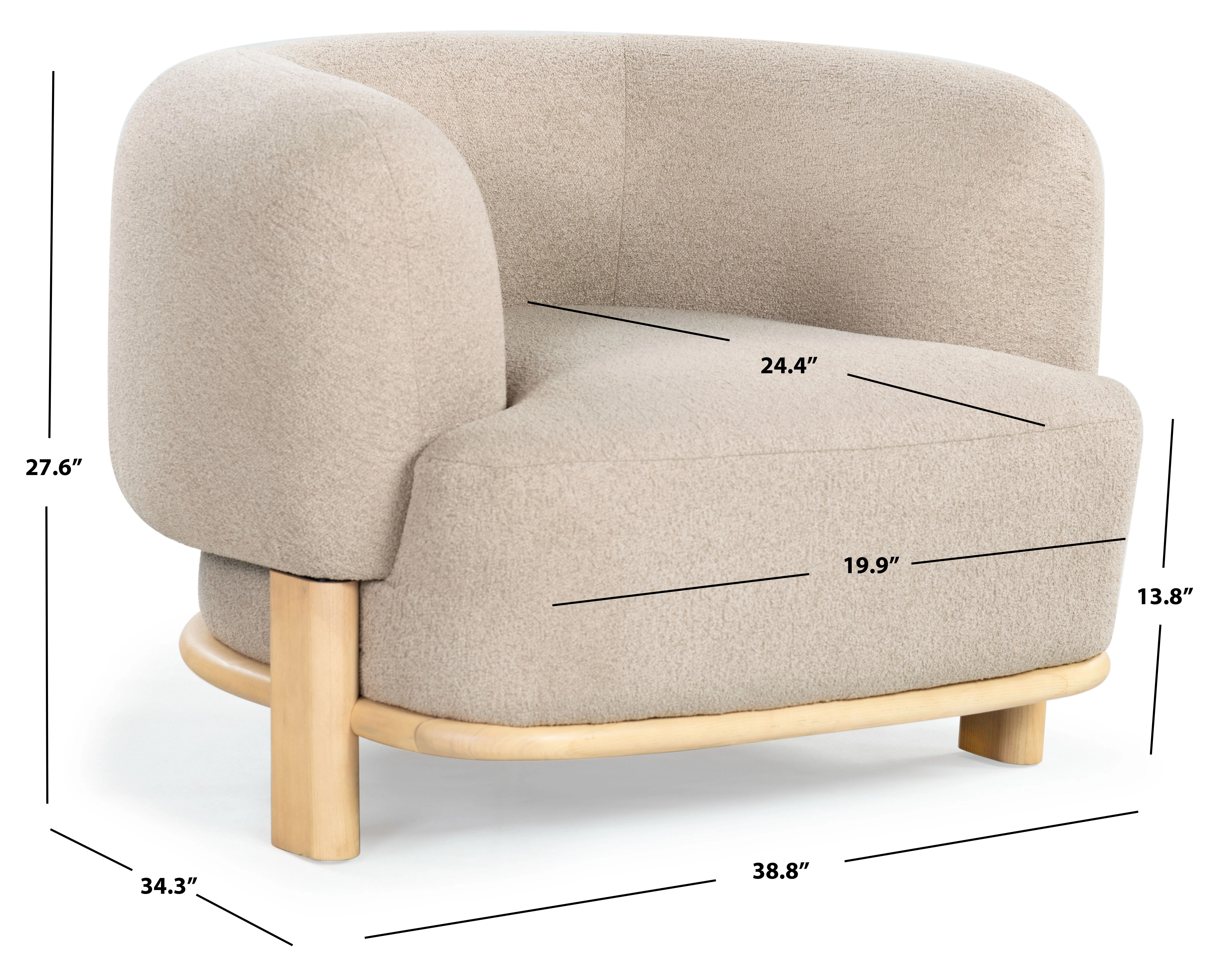 Oscar Boucle Accent Chair - Image 16