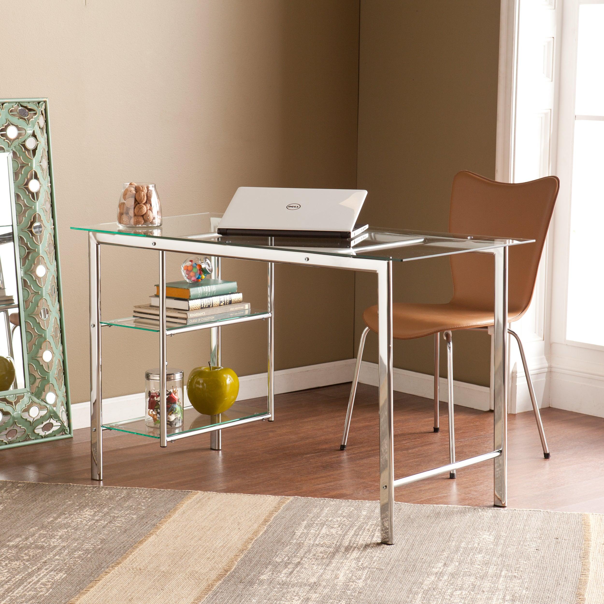 Oslo Chrome/Glass Desk - Image 2