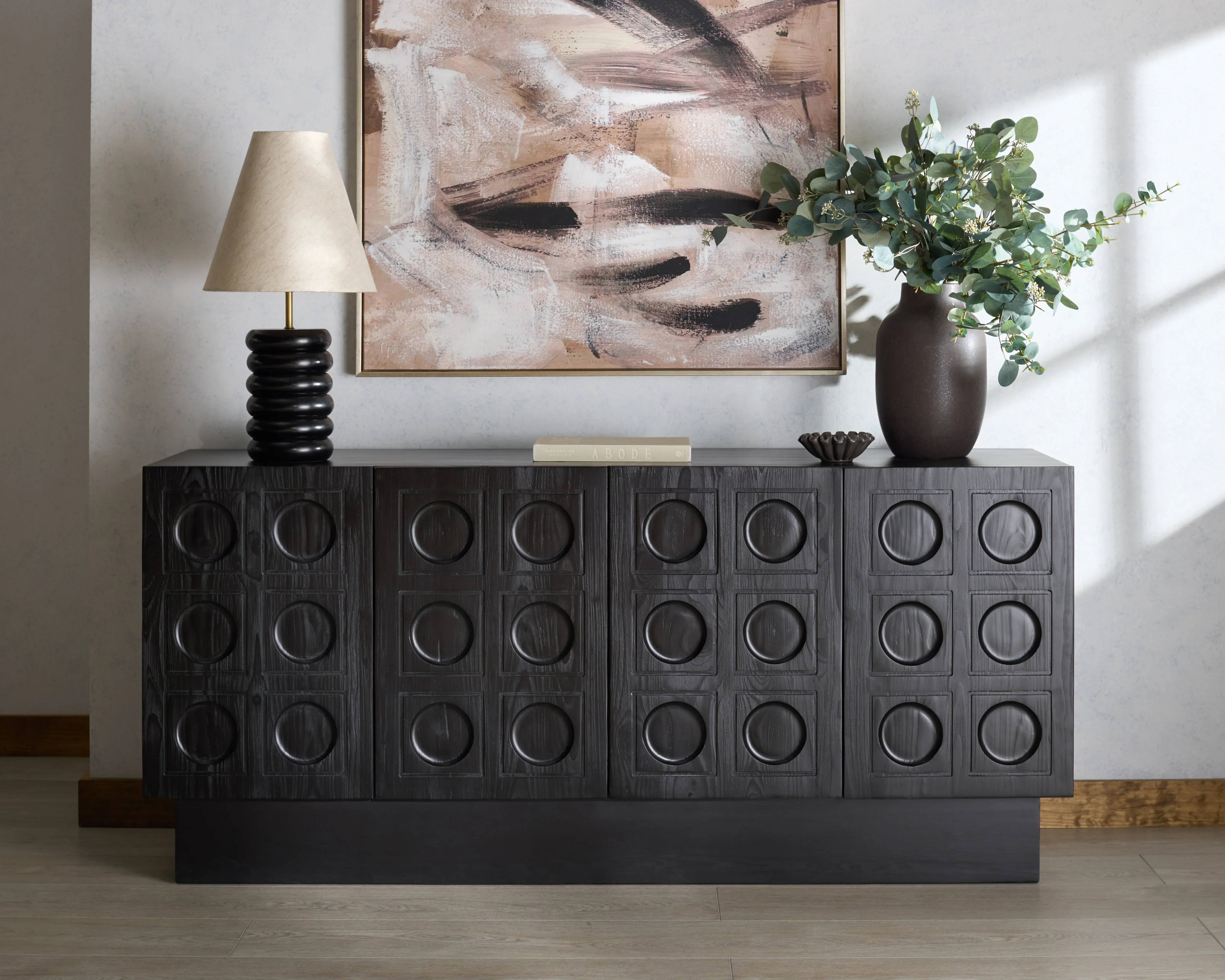 Osmund 4 Door Wood Sideboard - Image 2