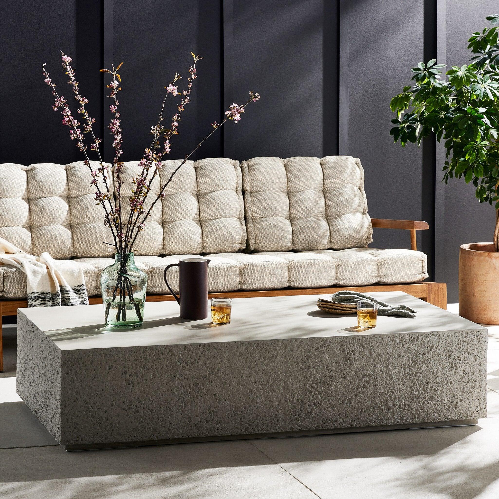 Otero Rectangular Outdoor Coffee Table - Image 2
